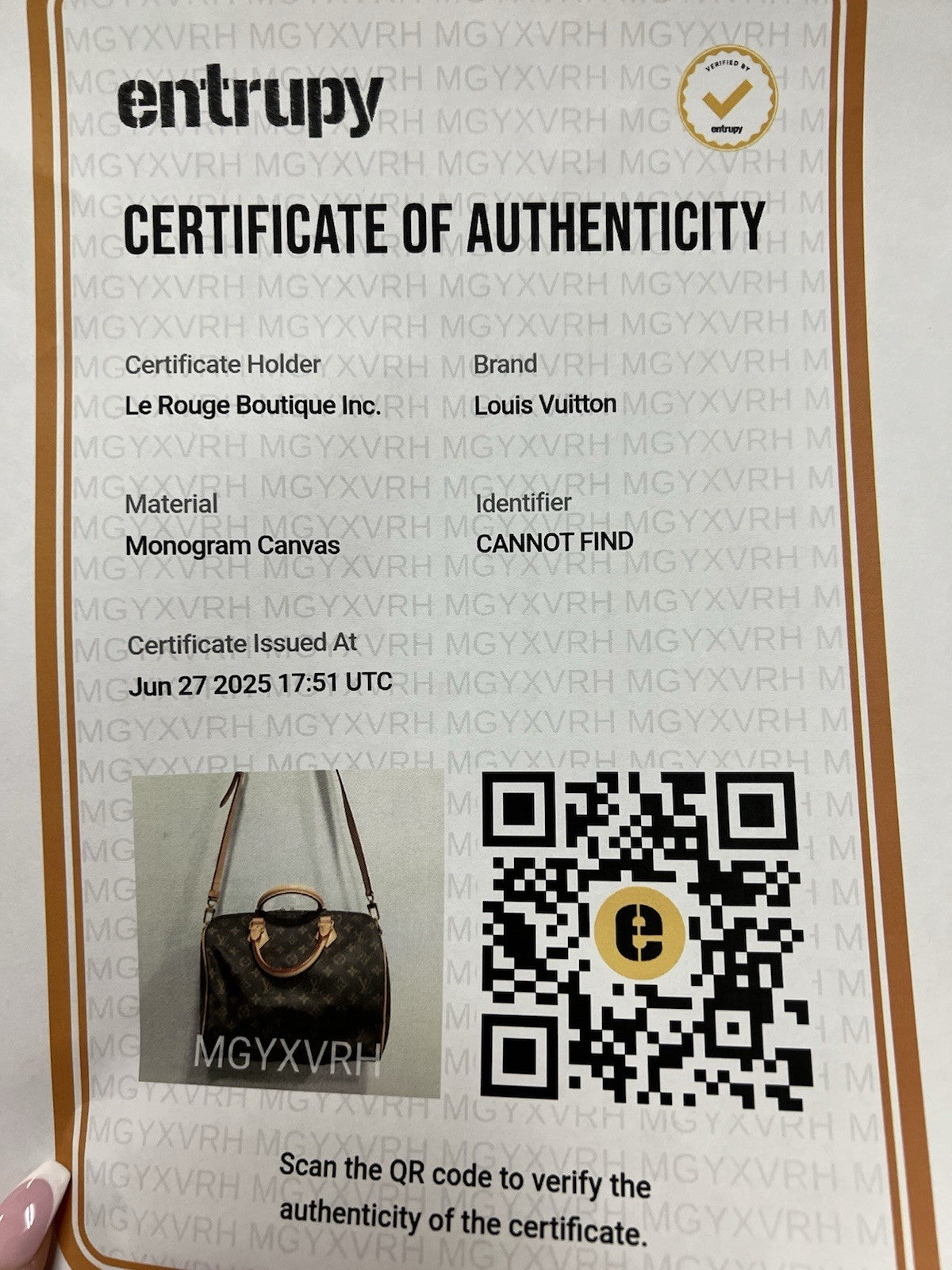 Louis Vuitton Monogram Speedy Bandouliere 30 W/Lock & Key