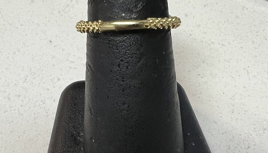 LAGOS 18k Gold Ruby Channel Set Ring Size 8 4.3g RARE