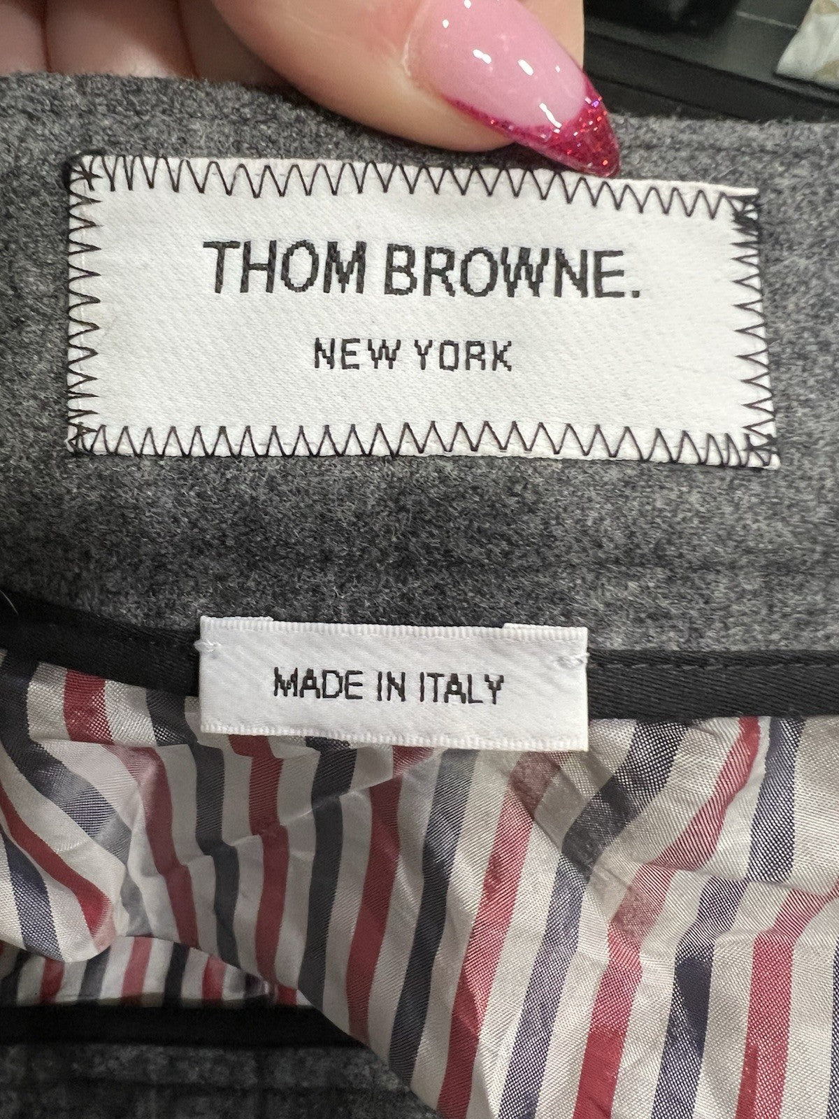 Thom Browne Pleated Asymmetric Mixed Media Wrap Skirt Size XS Retail $4470