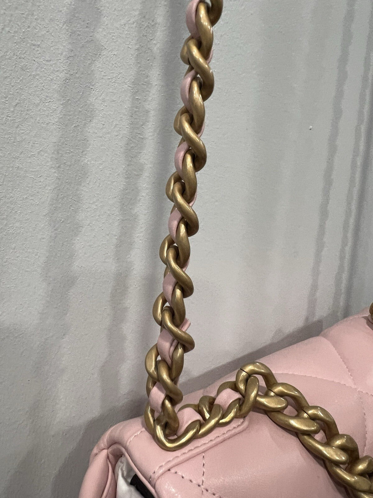 Chanel Medium 19 Flap Bag Baby Pink W/Authenticity Retail $6600