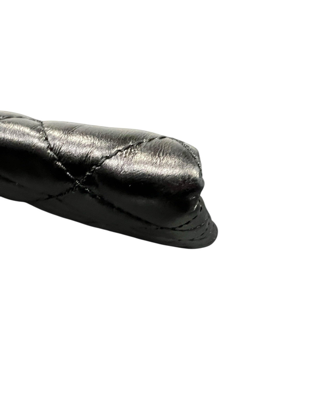 Chanel Black Quilted Pleats Clutch W/Authenticity & Duster