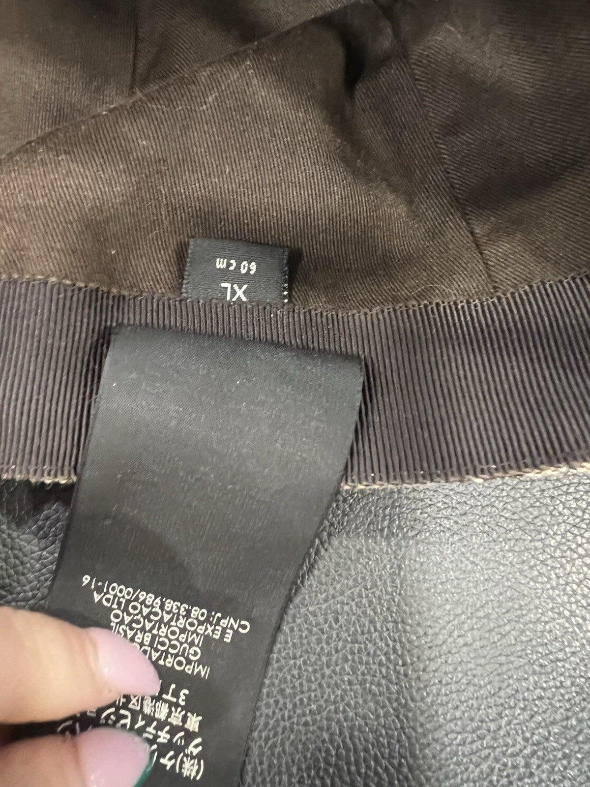 Gucci Canvas Monogram Web Baseball Cap XL Retail $570