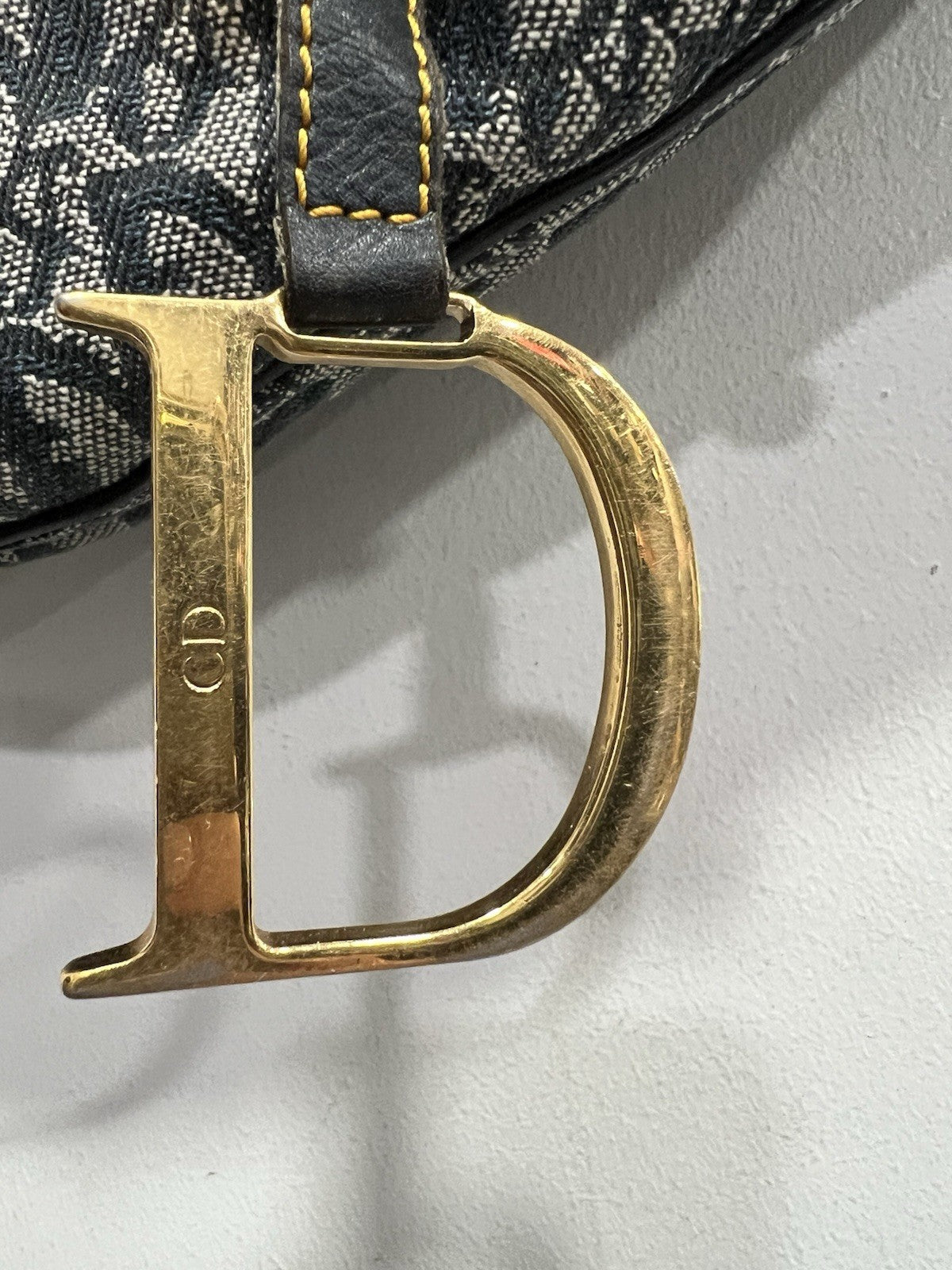 Christian Dior Vintage Saddle Diorissimo Bag