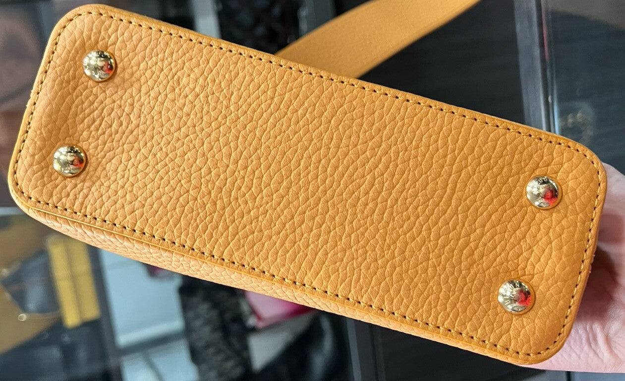 Louis Vuitton Capucines Mini Taurillion Ocre NWT
