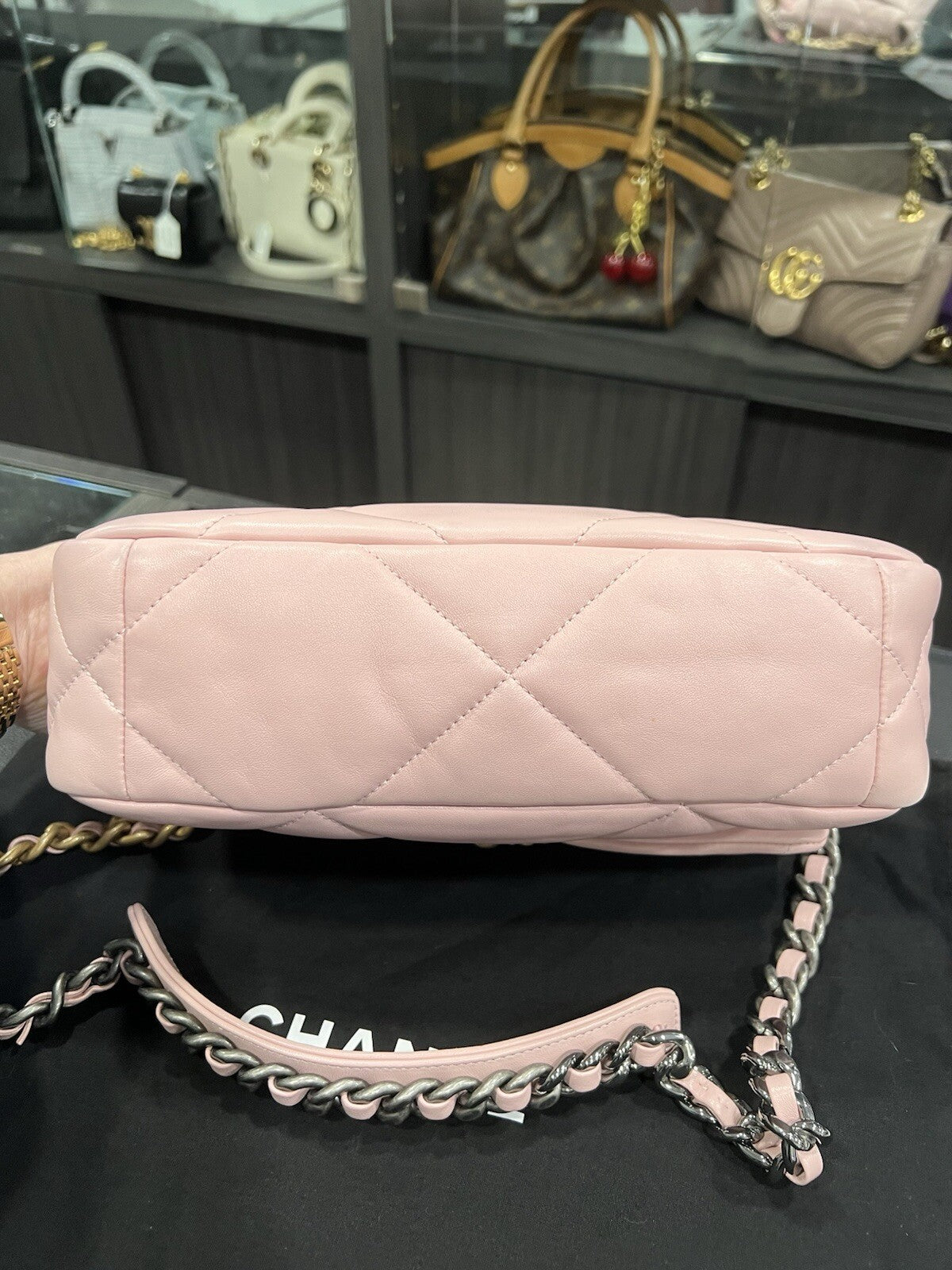 Chanel Medium 19 Flap Bag Baby Pink W/Authenticity Retail $6600