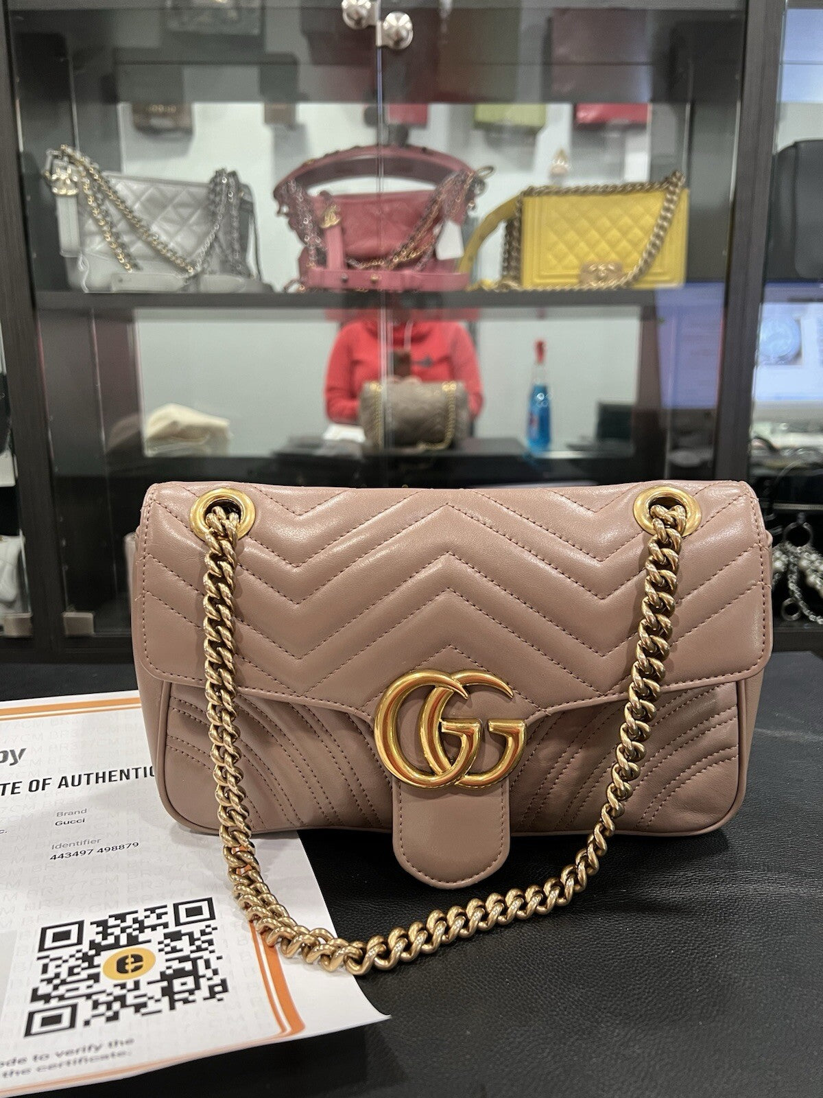 Gucci Matelasse Small GG Marmont Shoulder Bag