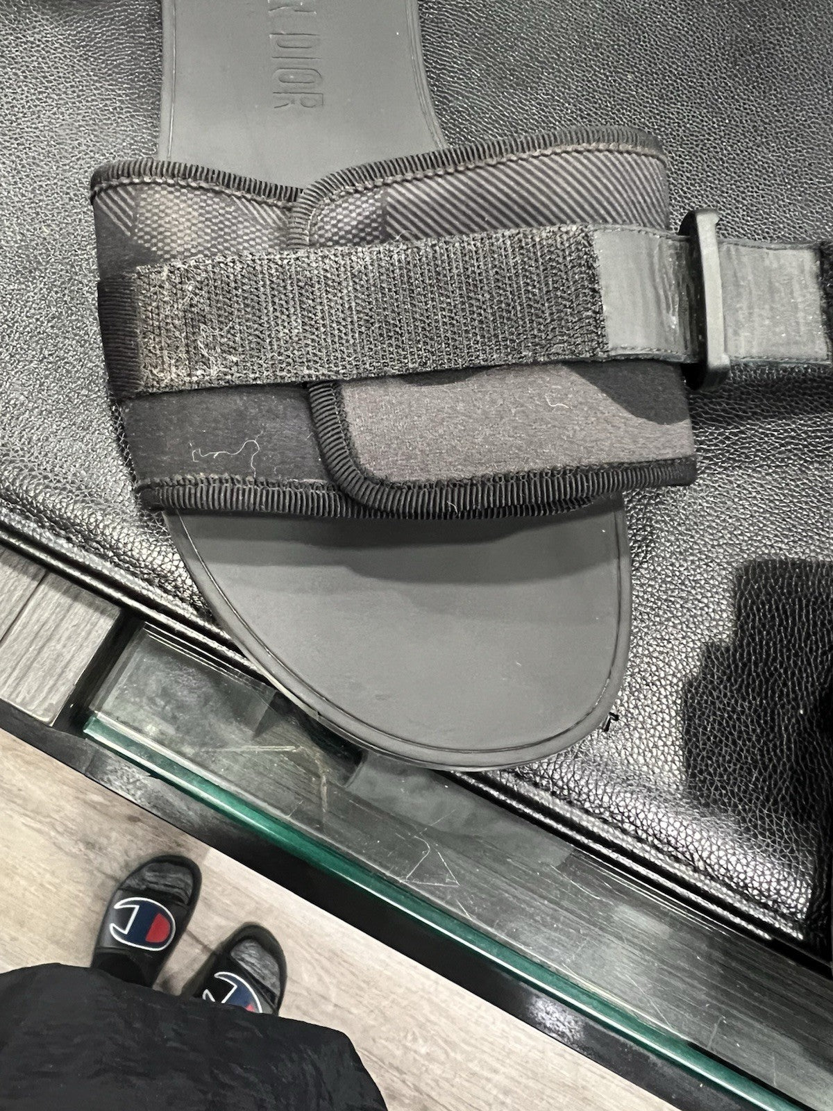 Christian Dior Dio(R) evolution D Way Camo Black/Grey Slides Size 41/US11