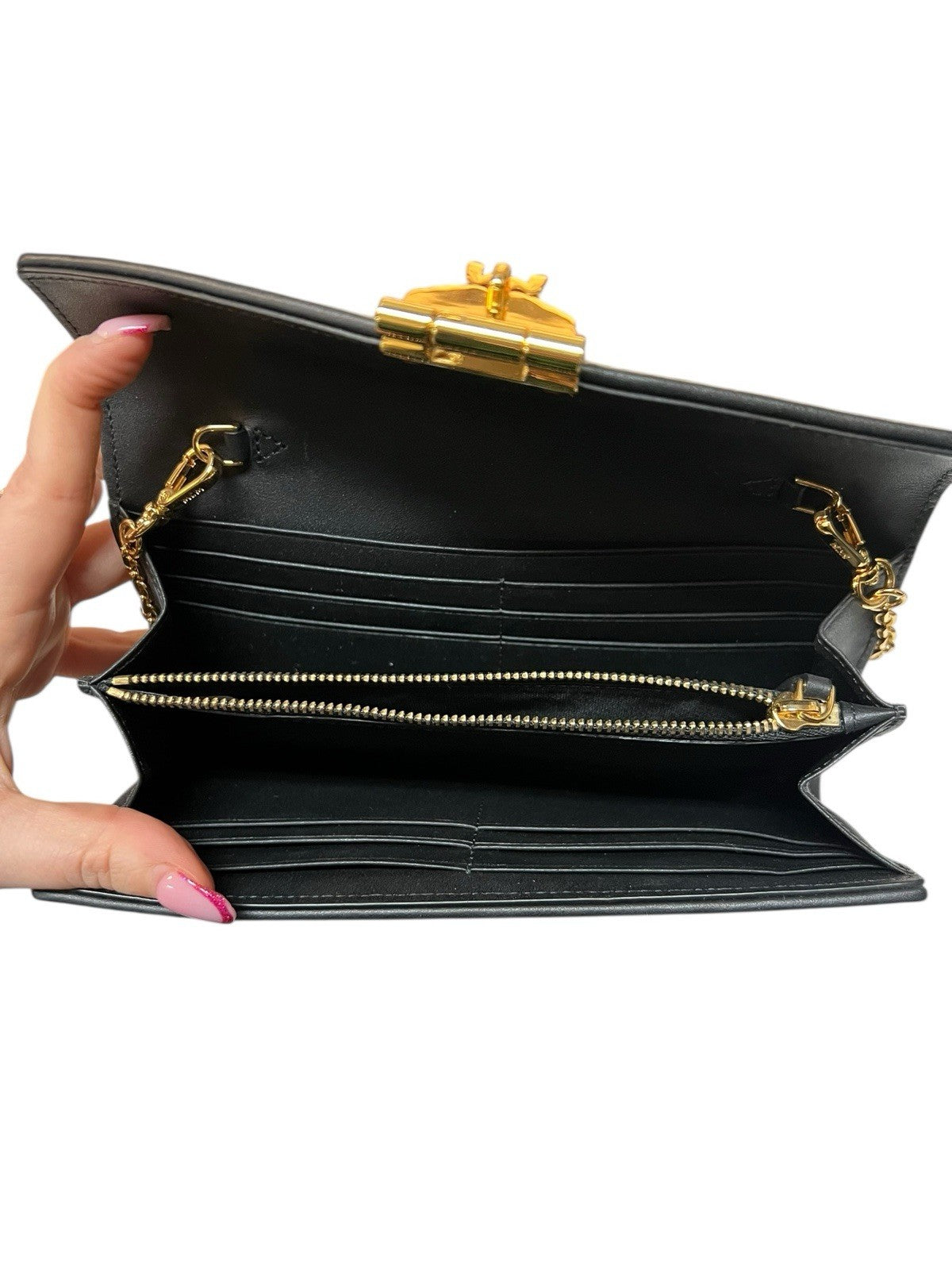 MCM Tracy Wallet Crossbody In Visetos Retail $580