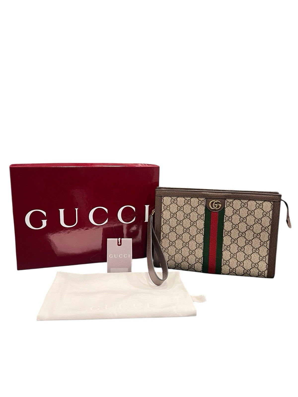 Gucci Ophidia Clutch Bag NWT Box Duster & Authenticity Retail $1150
