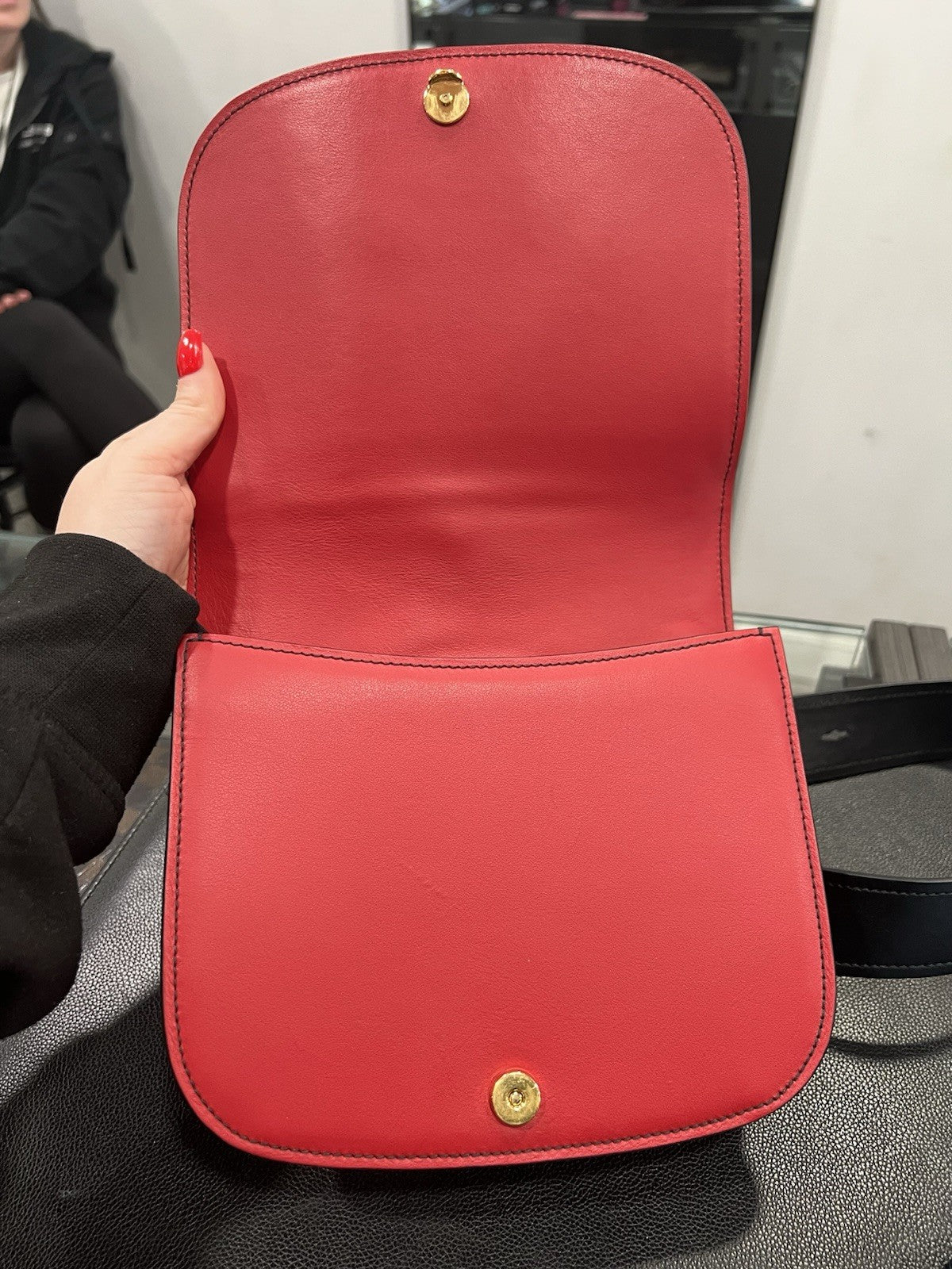 Prada Pionniere Saddle City Calfskin Small Crossbody Bag W/Authenticity