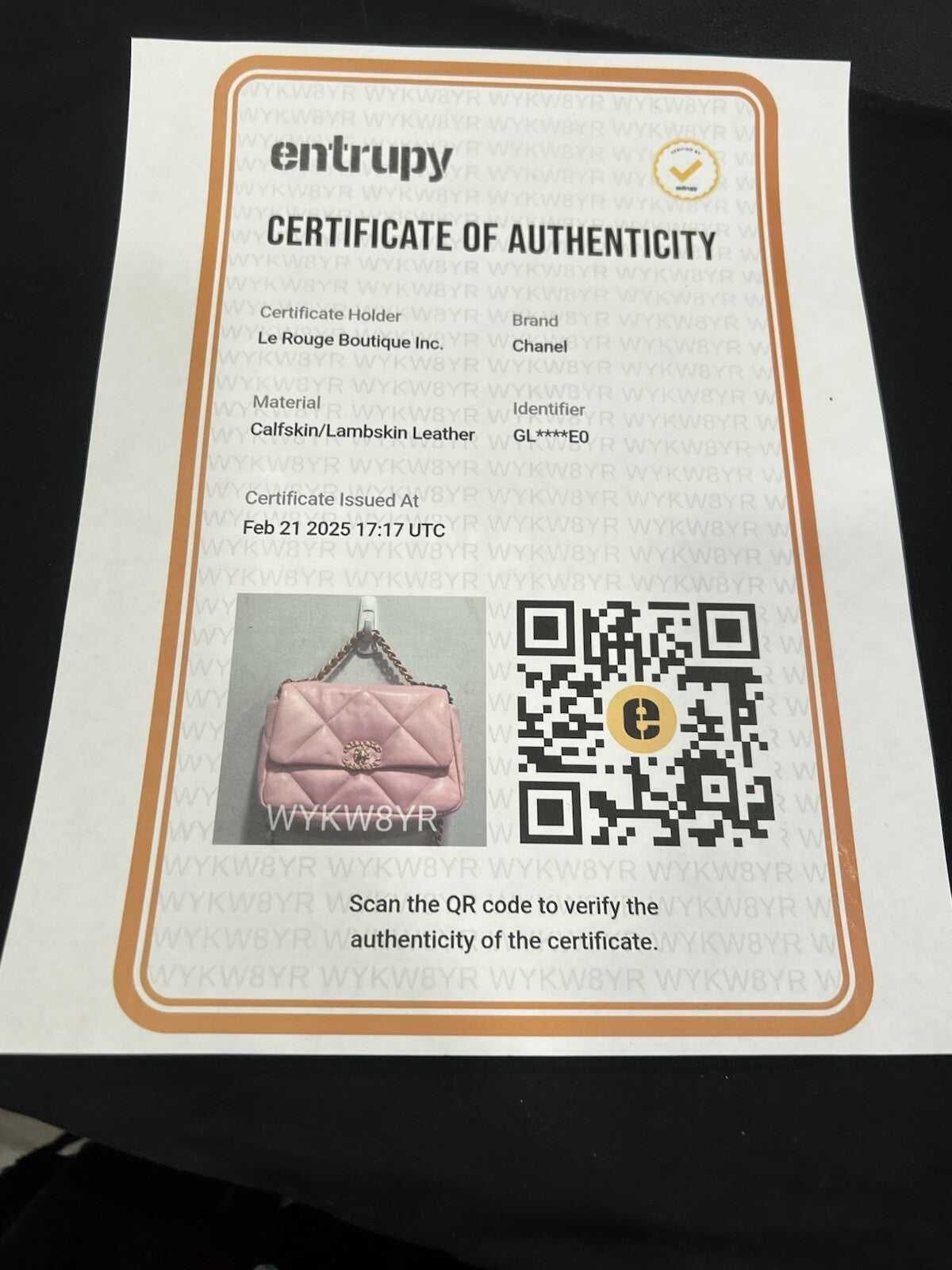 Chanel Medium 19 Flap Bag Baby Pink W/Authenticity Retail $6600