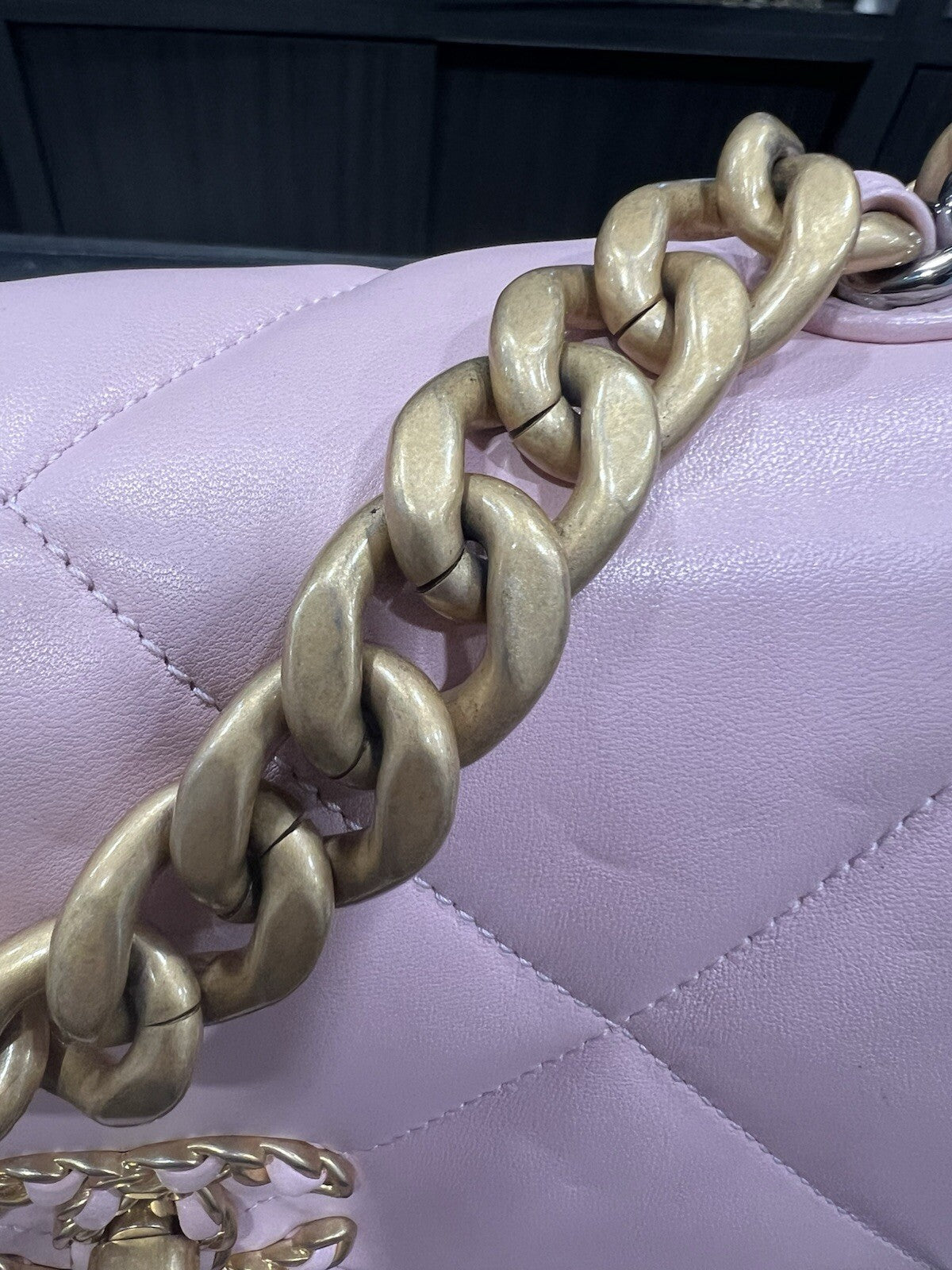 Chanel Medium 19 Flap Bag Baby Pink W/Authenticity Retail $6600