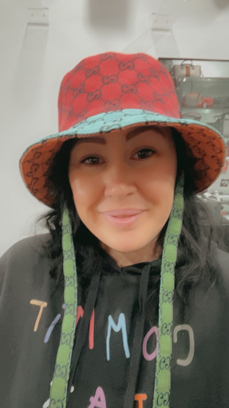 Gucci Reversible Multicolor Bucket Hat Size M WIth Box Retail $650