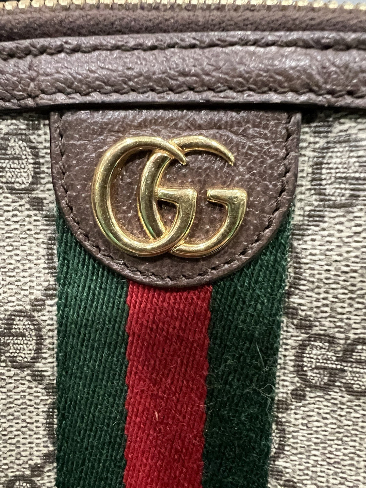Gucci GG Supreme Ophidia Large Cosmetic Case