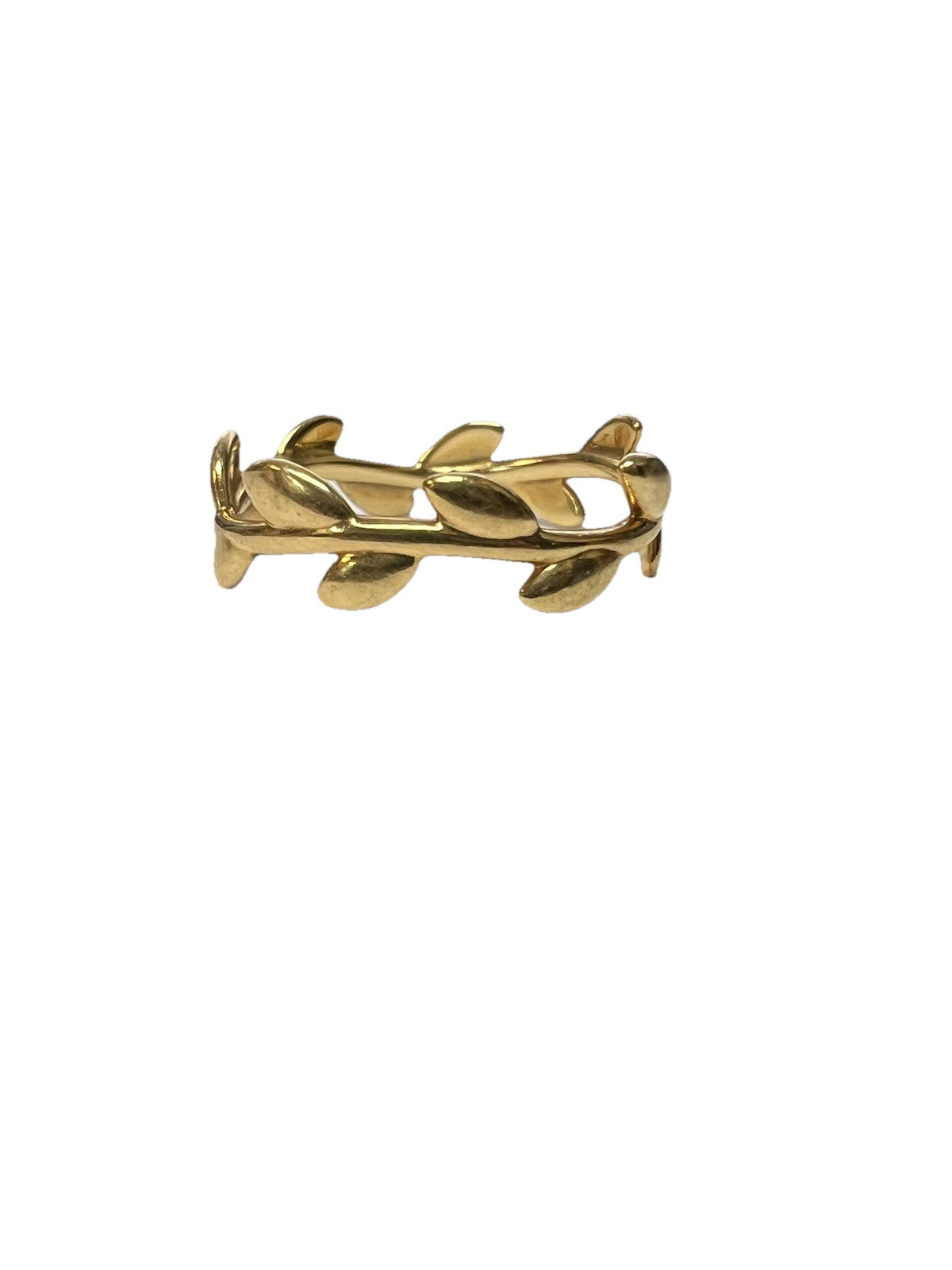 Tiffany & Co. 18k Gold Paloma Picasso Narrow Olive Leaf Size 7 Retail $1250