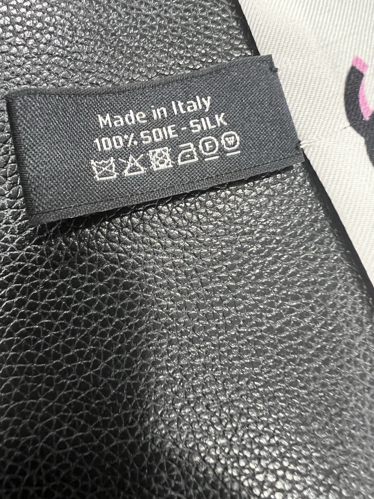 Chanel Silk Bandeau Scarf Ivory Multi Reversible Logo AUTHENTIC RARE