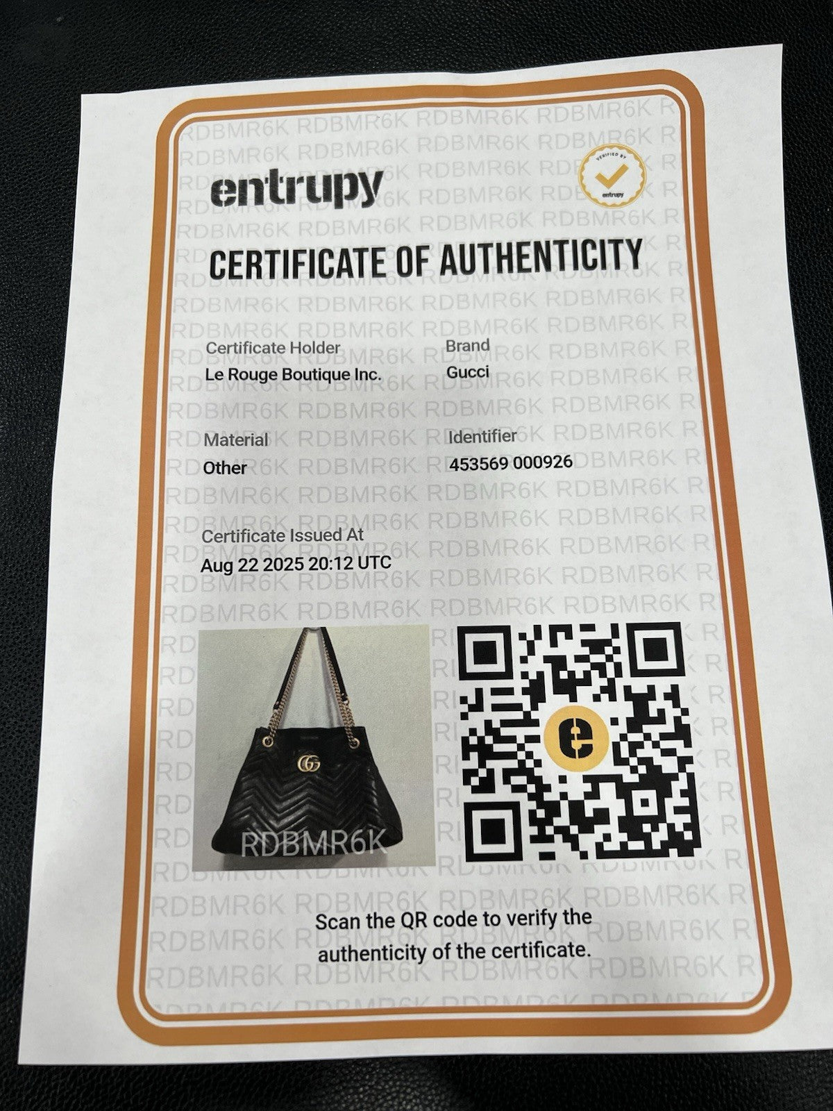 Gucci Marmont Black Gold Hardware Chevron Medium Tote Retail $2800