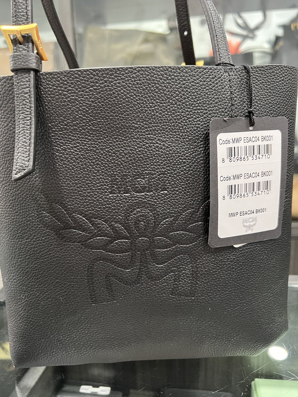 MCM Worldwide Himmel Leather Doppel Shopper Tote NWT