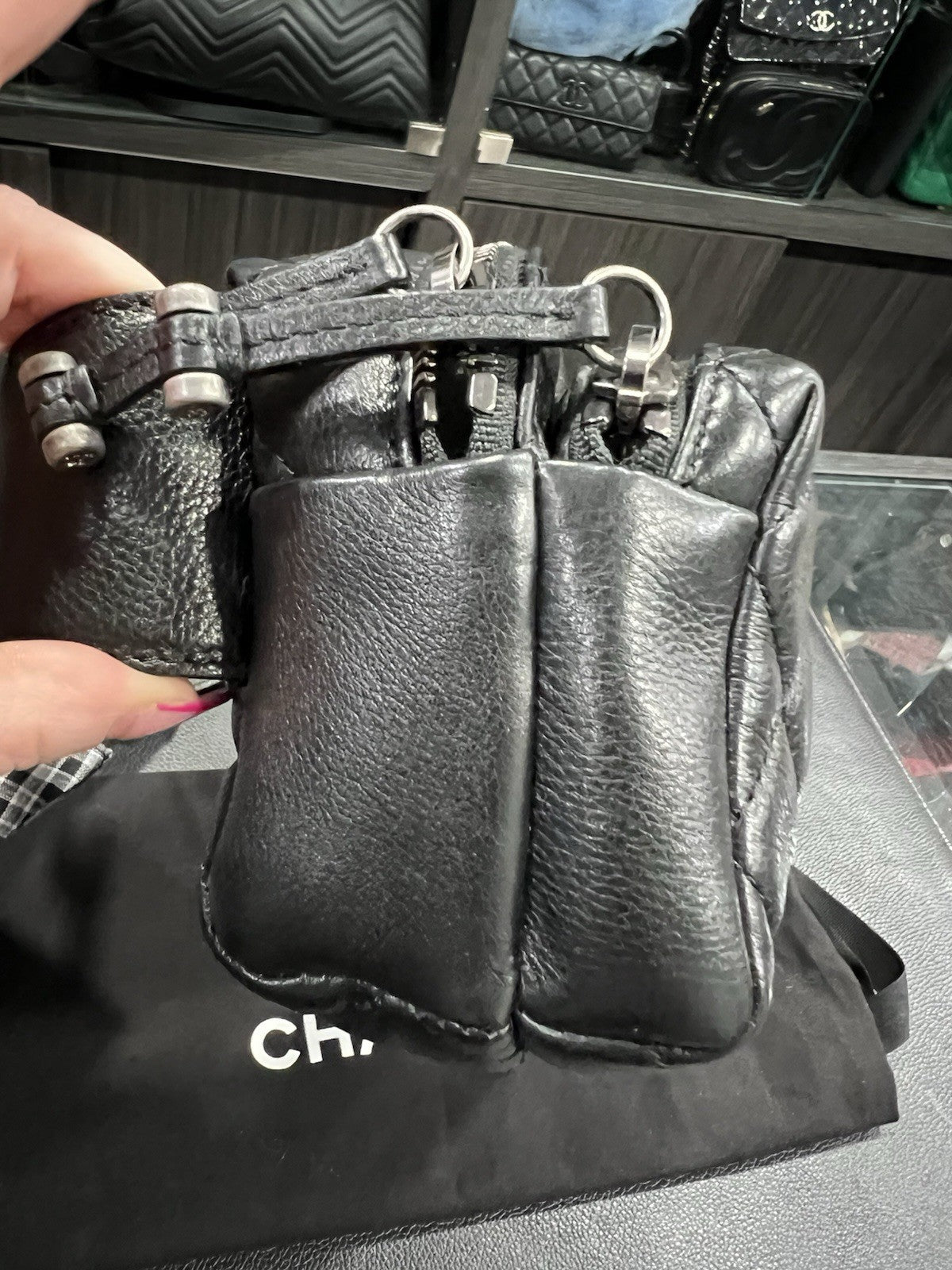 Chanel Caviar Quilted Street Waist Bag NWOB