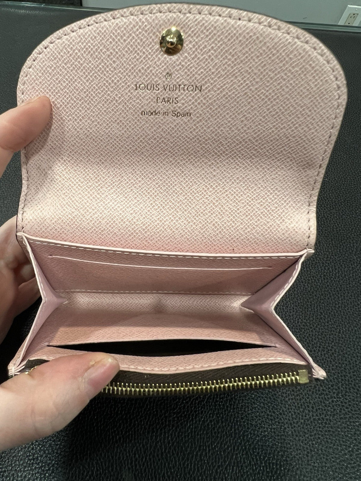 Louis Vuitton Monogram Rosalie Coin/Card Purse Ballerine With Authenticity