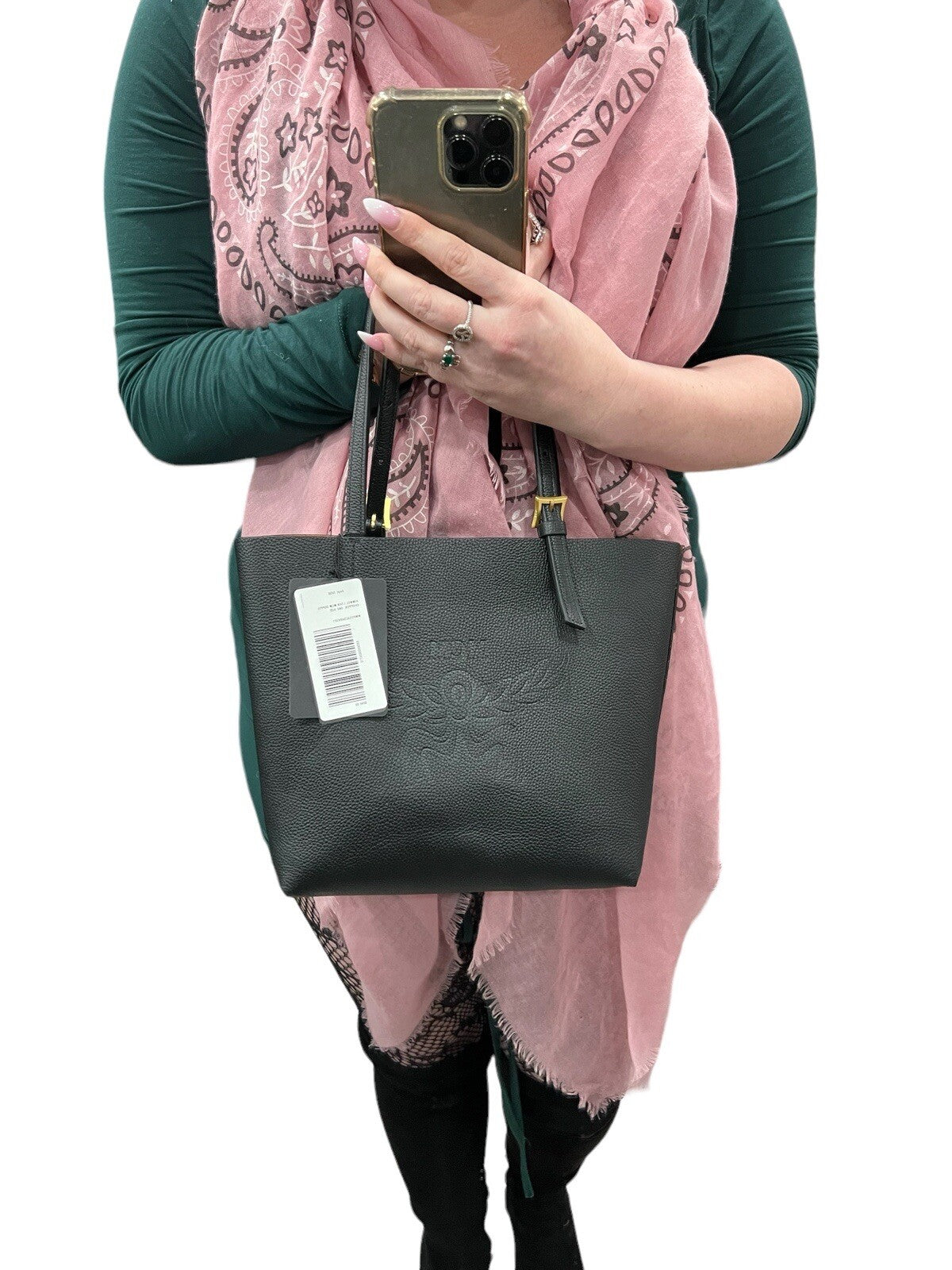 MCM Worldwide Himmel Leather Doppel Shopper Tote NWT