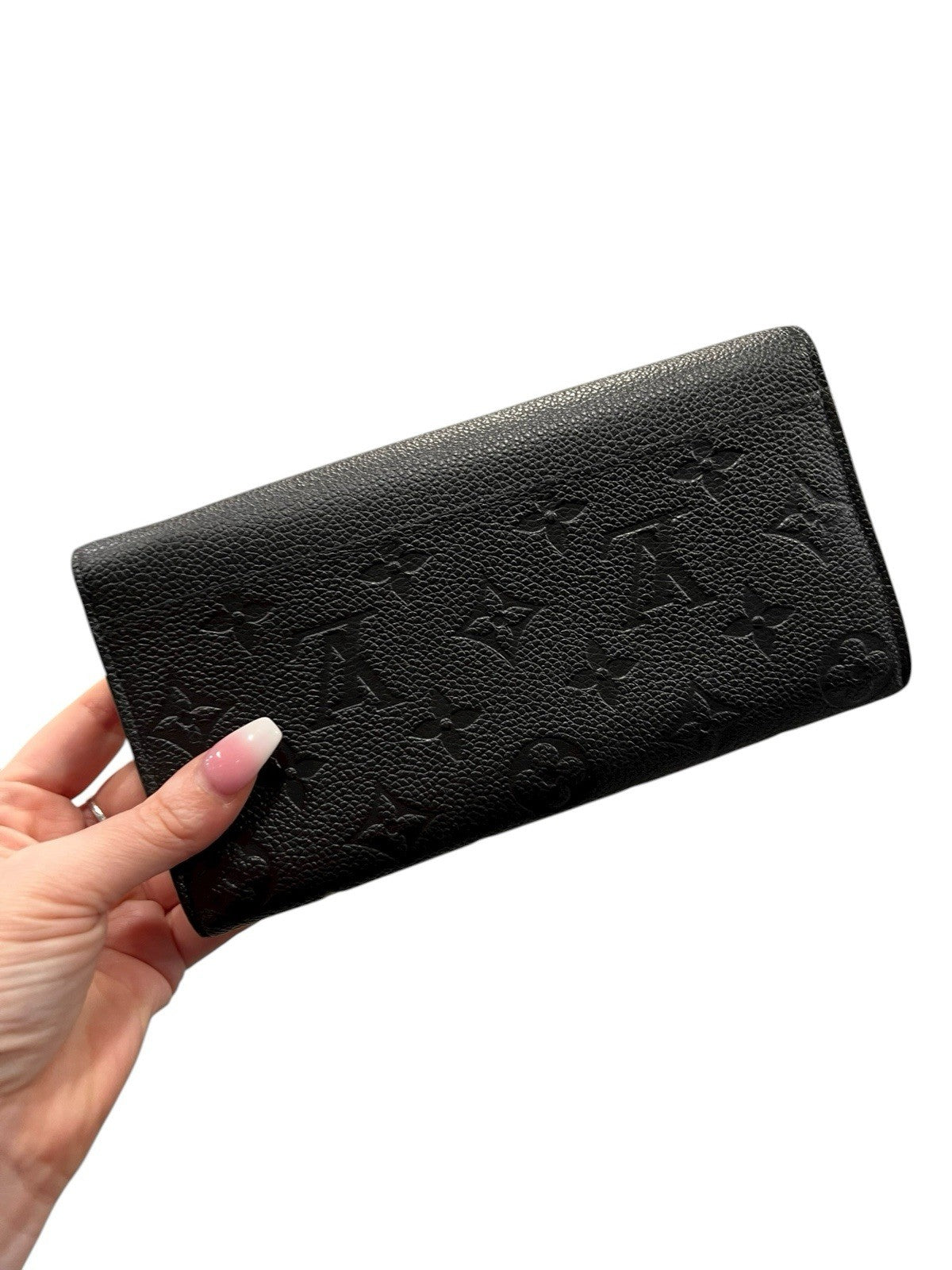 Louis Vuitton Empreinte Noir Sarah Wallet With Authenticity Retail $1030