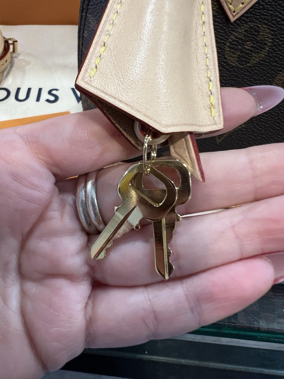 Louis Vuitton Monogram BB Alma With Box Duster Lock Key Receipt Retail $2000