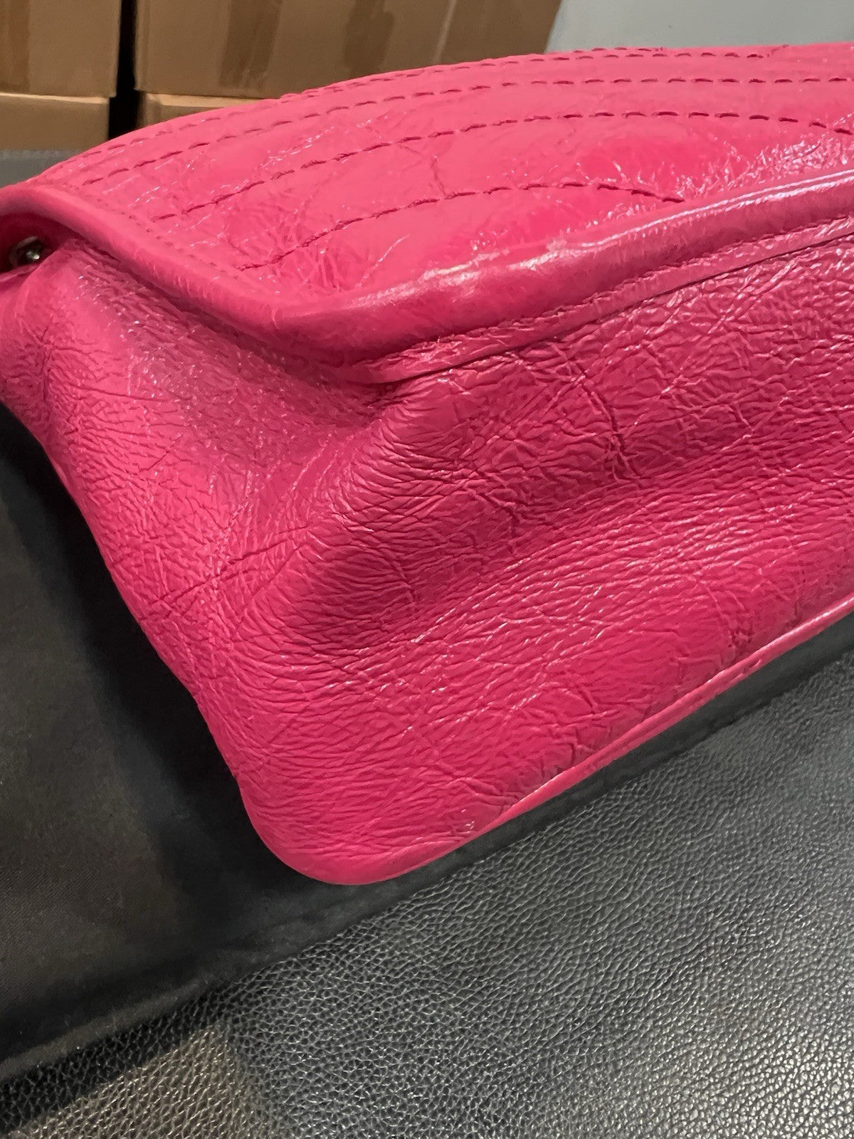 YSL Saint Laurent Pink Leather Niki Bag Retail $3400