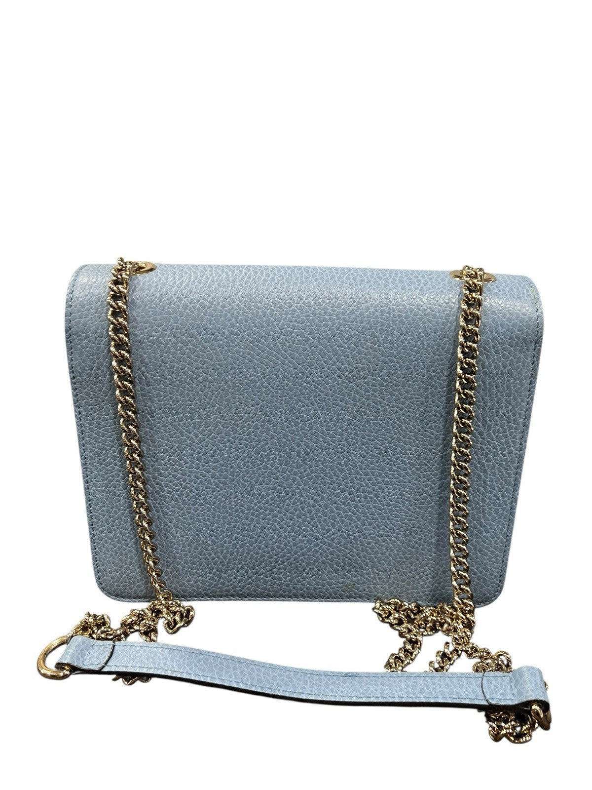 Gucci Light Blue Small Interlocking G Dollar Bag With Duster & Certificate