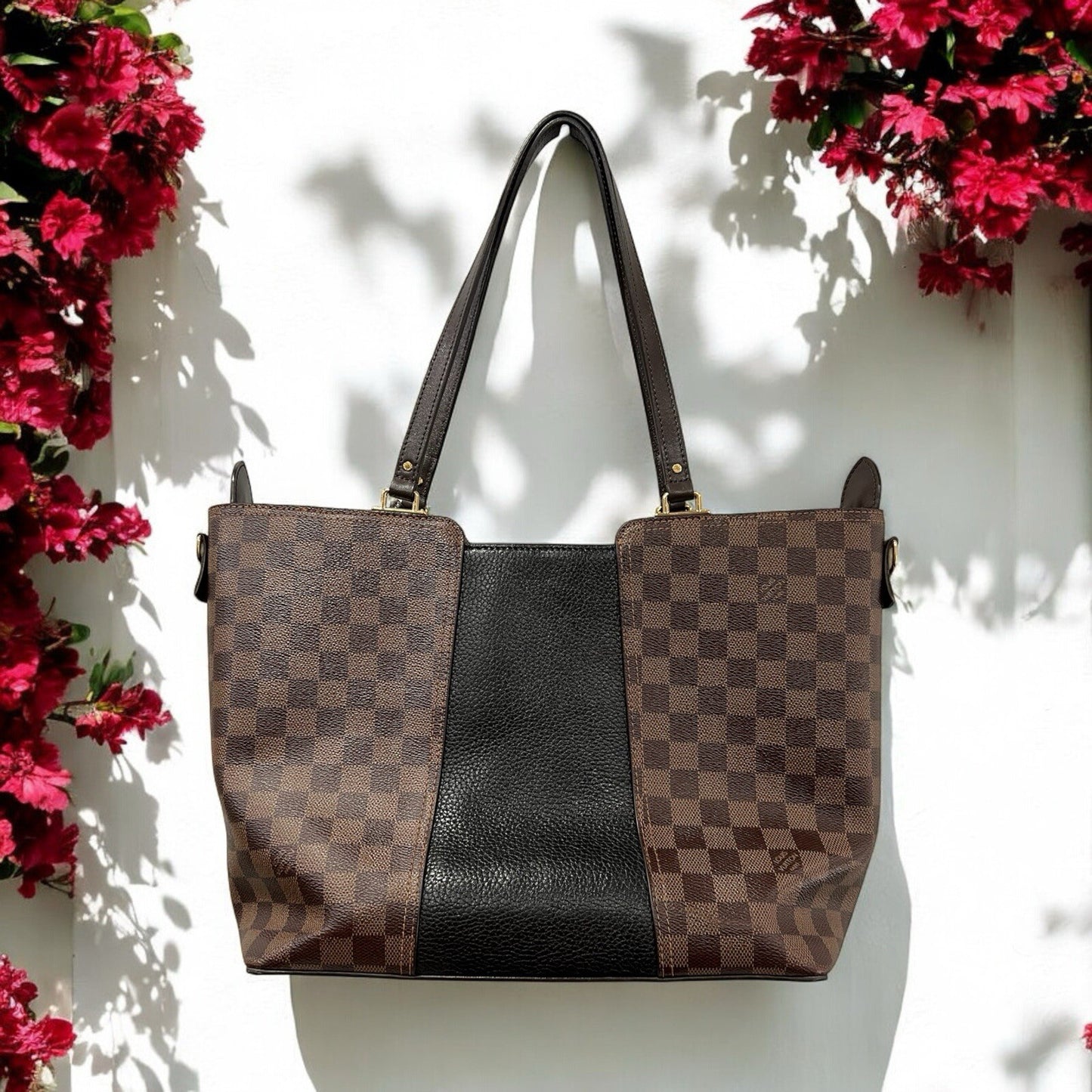 Louis Vuitton Damer Ebene "Jersey" Tote Bag W/Certificate Of Authenticity