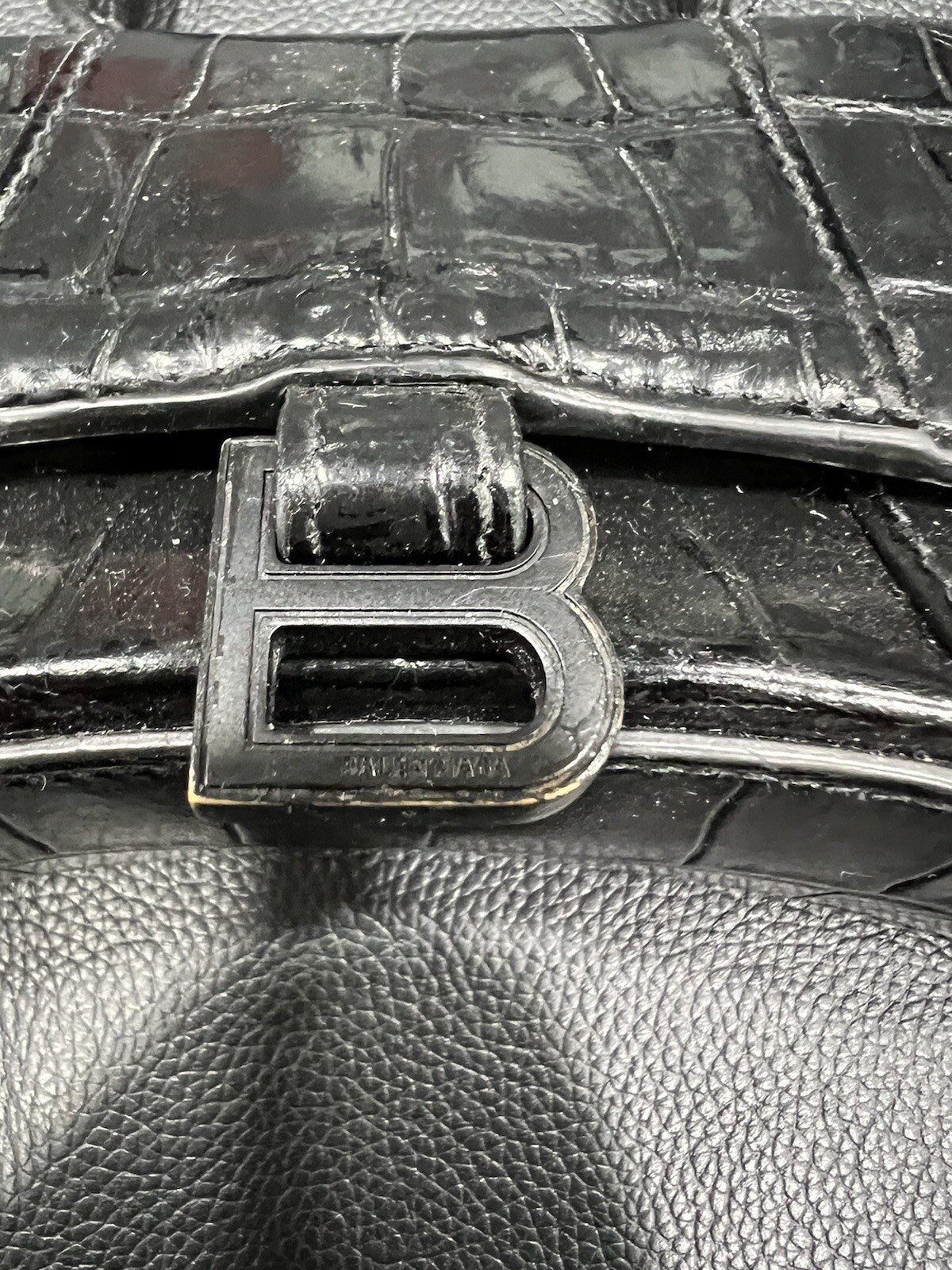 Balenciaga Mini Croc Embossed Crossbody Bag AUTHENTIC