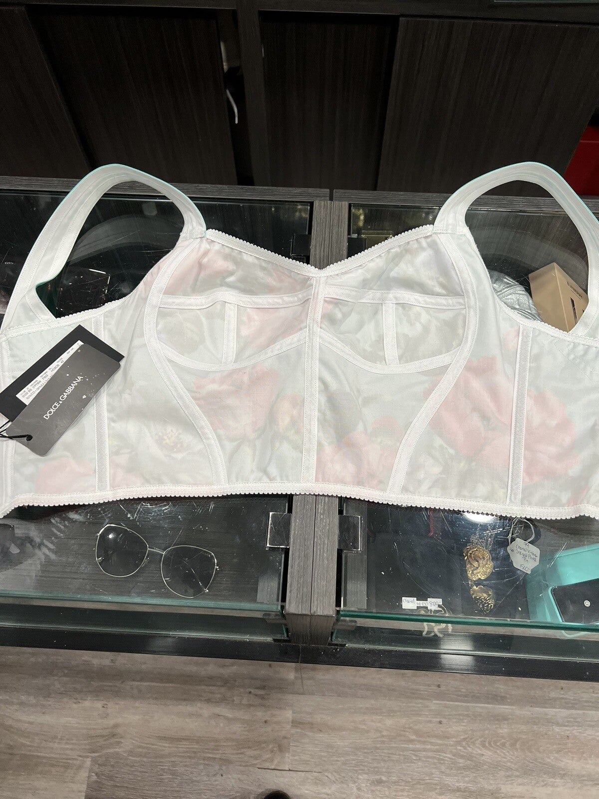 Dolce & Gabbana Floral Crop Corset Bustier NWT Size 42/US6 Retail $1195