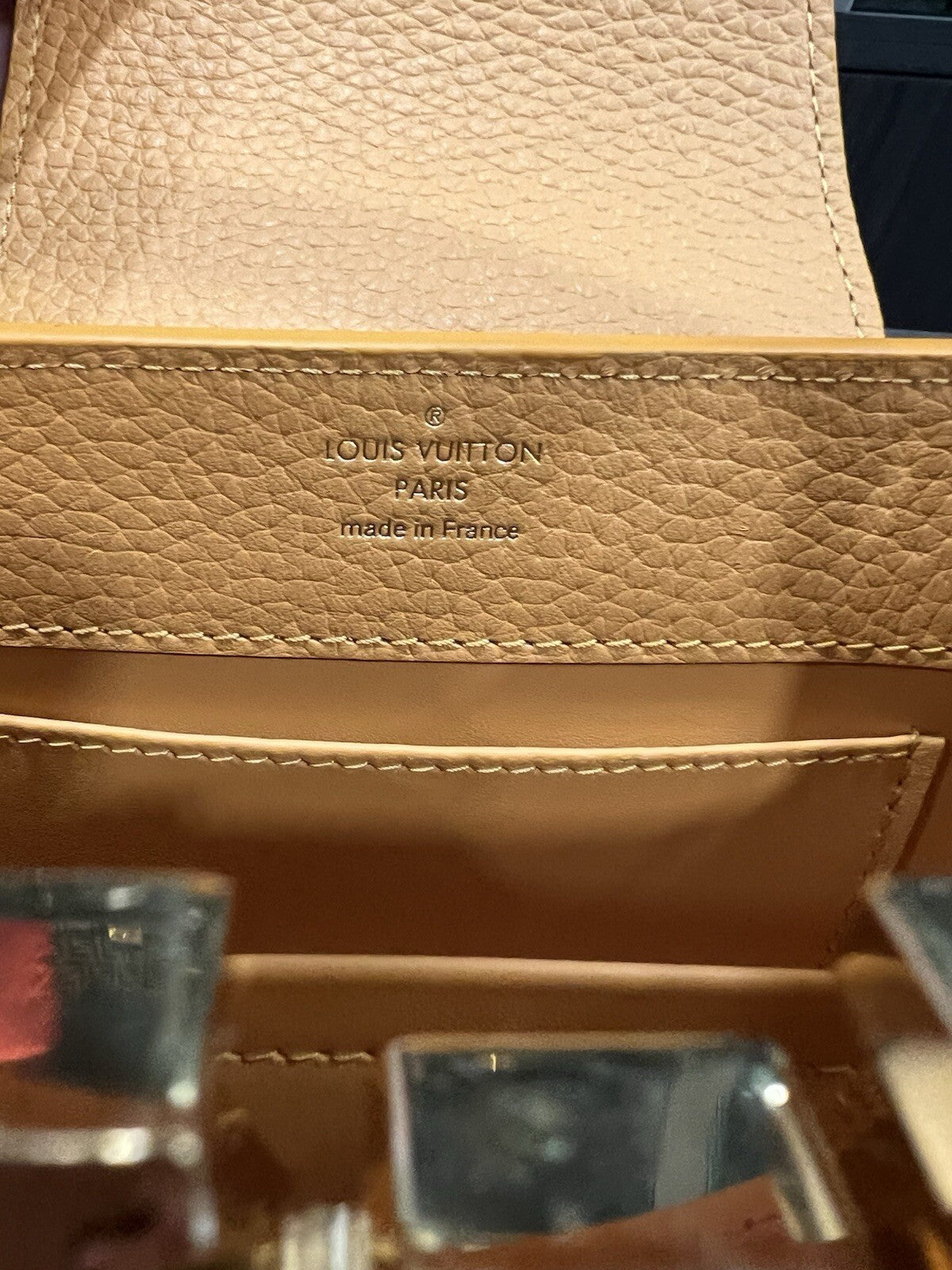 Louis Vuitton Capucines Mini Taurillion Ocre NWT