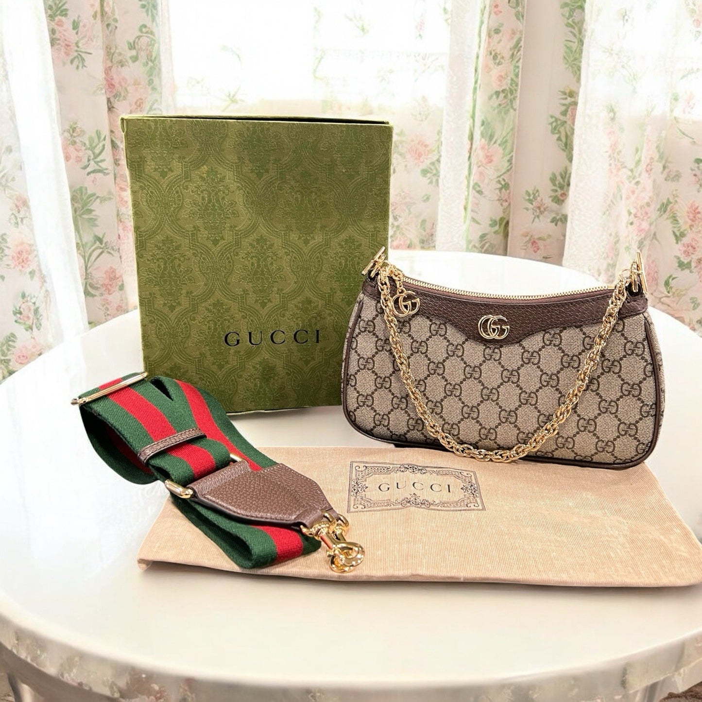 Gucci Ophidia Small Shoulder Bag Box Duster & Authenticity
