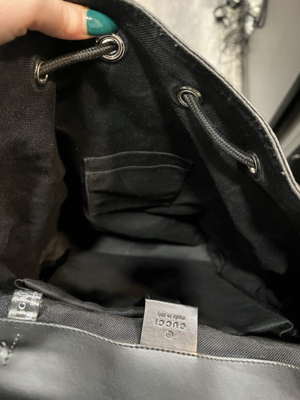Gucci GG Canvas Tiger Print Bestiary Backpack With Duster & Authenticity