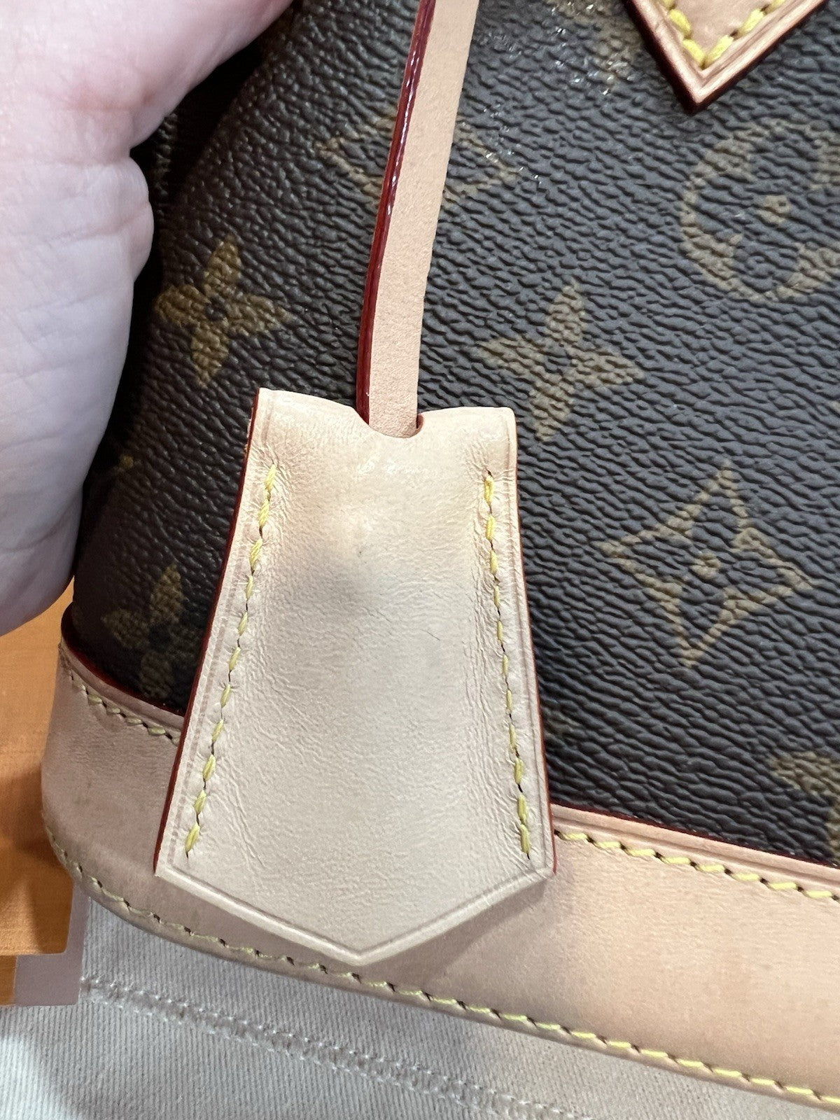Louis Vuitton Monogram BB Alma With Box Duster Lock Key Receipt Retail $2000