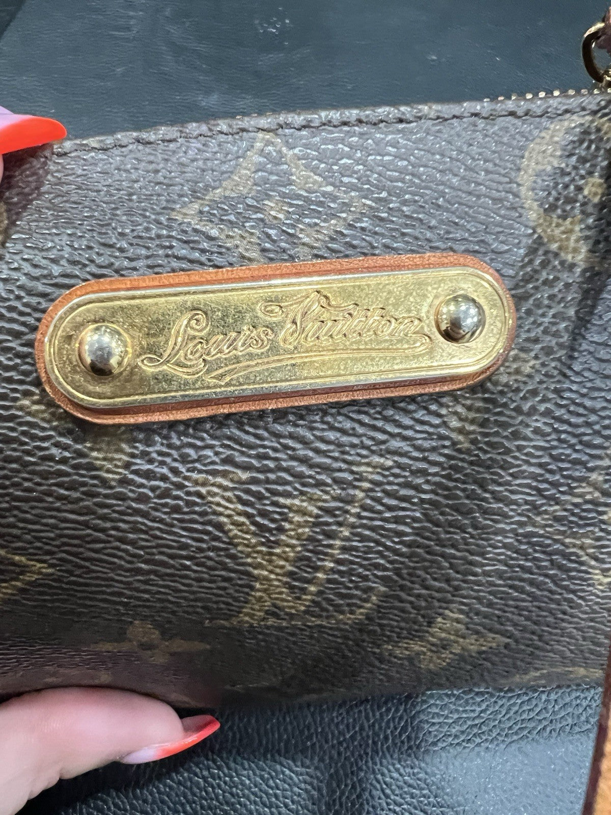 Louis Vuitton Eva Crossbody Brown Canvas Coated Monogram With Authenticity