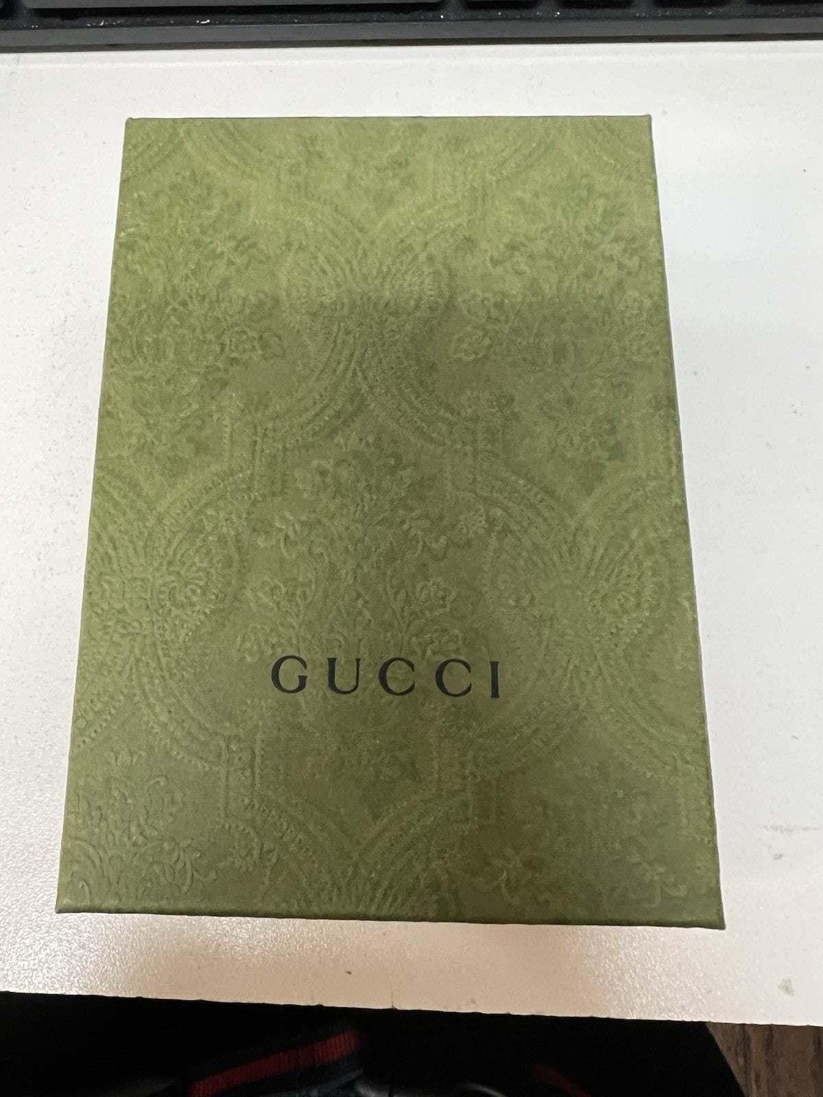Gucci Marmont Leather Zipper Card Case Keychain