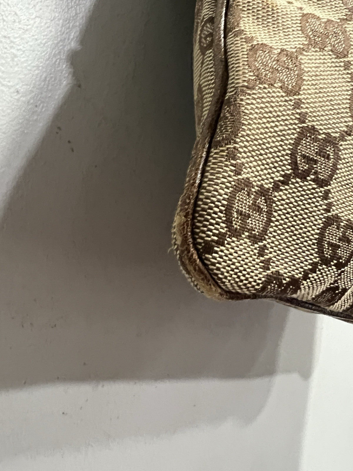 Gucci GG Pelham Runway Studded Shoulder Bag With Duster & Authenticity