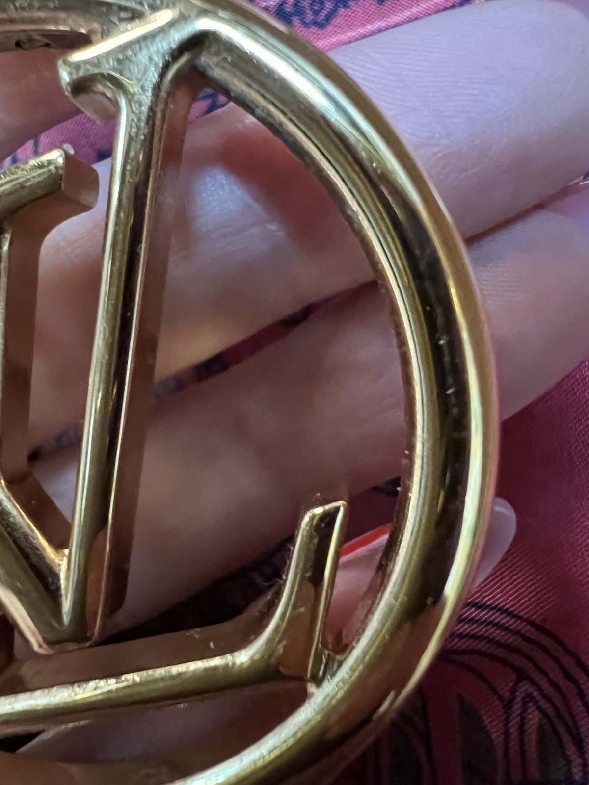 Louis Vuitton Louise GM Hoop Earrings Box Duster & Receipt Retail $740