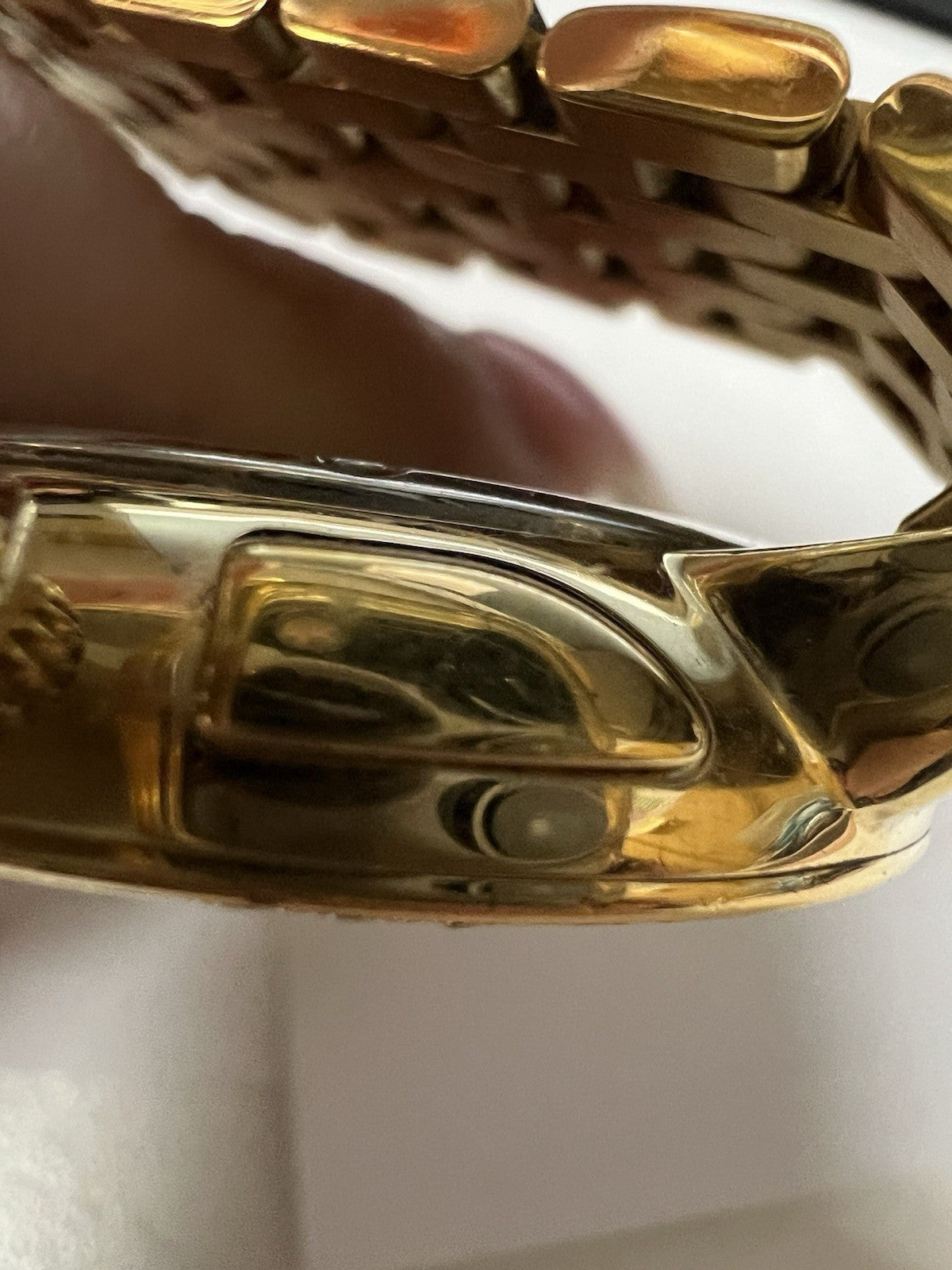 Michele 18k Gold Plated Diamond Bezel Chronograph MW21A01B0968