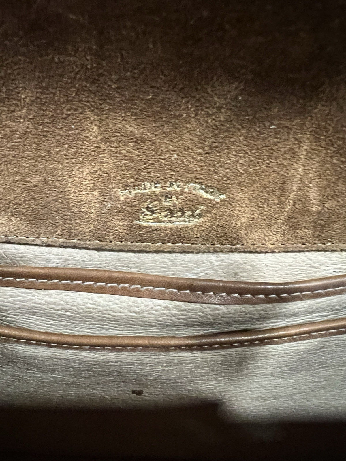 Gucci Vintage Cognac Suede Bamboo Handle Lunchbox Top Handle Bag RARE