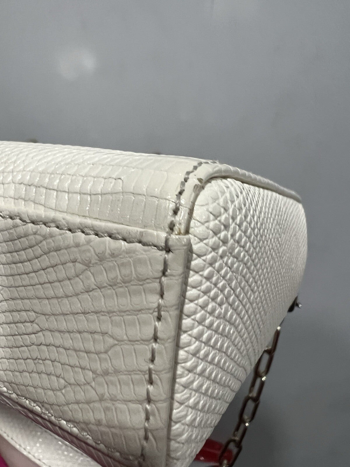 Christian Dior Lizard Ivory/Gold D-Joy Bag