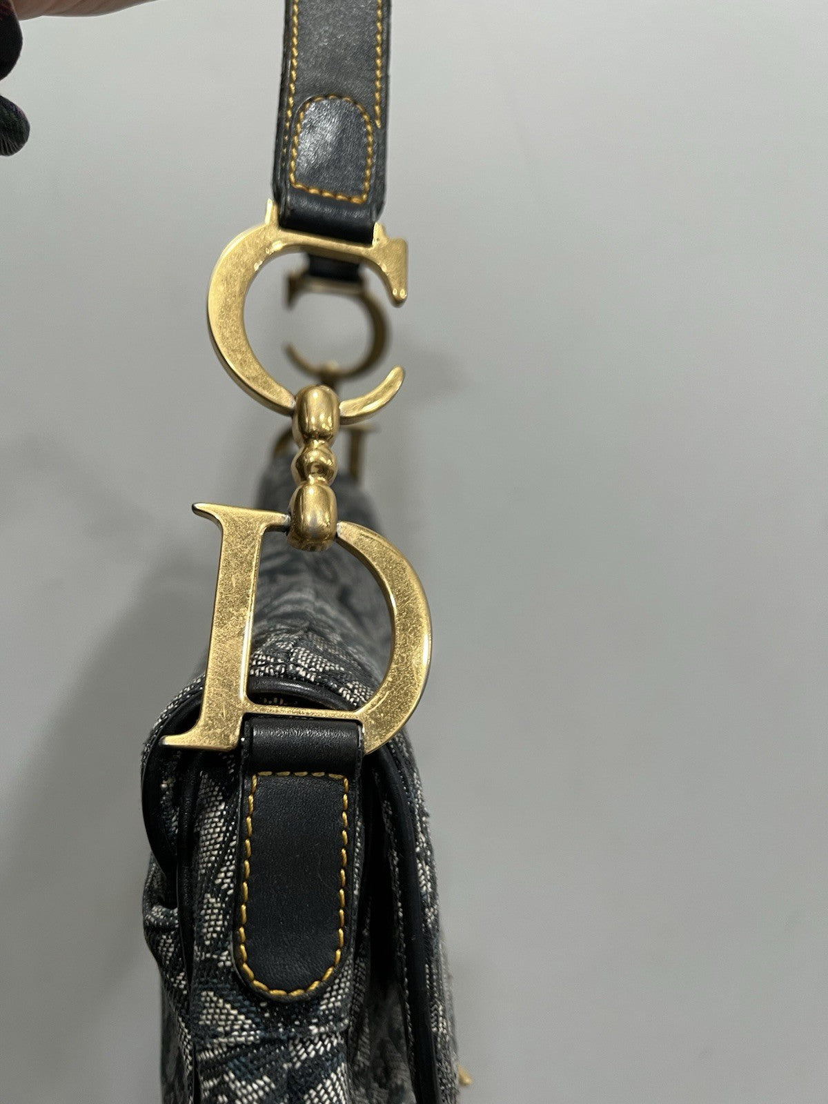 Christian Dior Vintage Saddle Diorissimo Bag