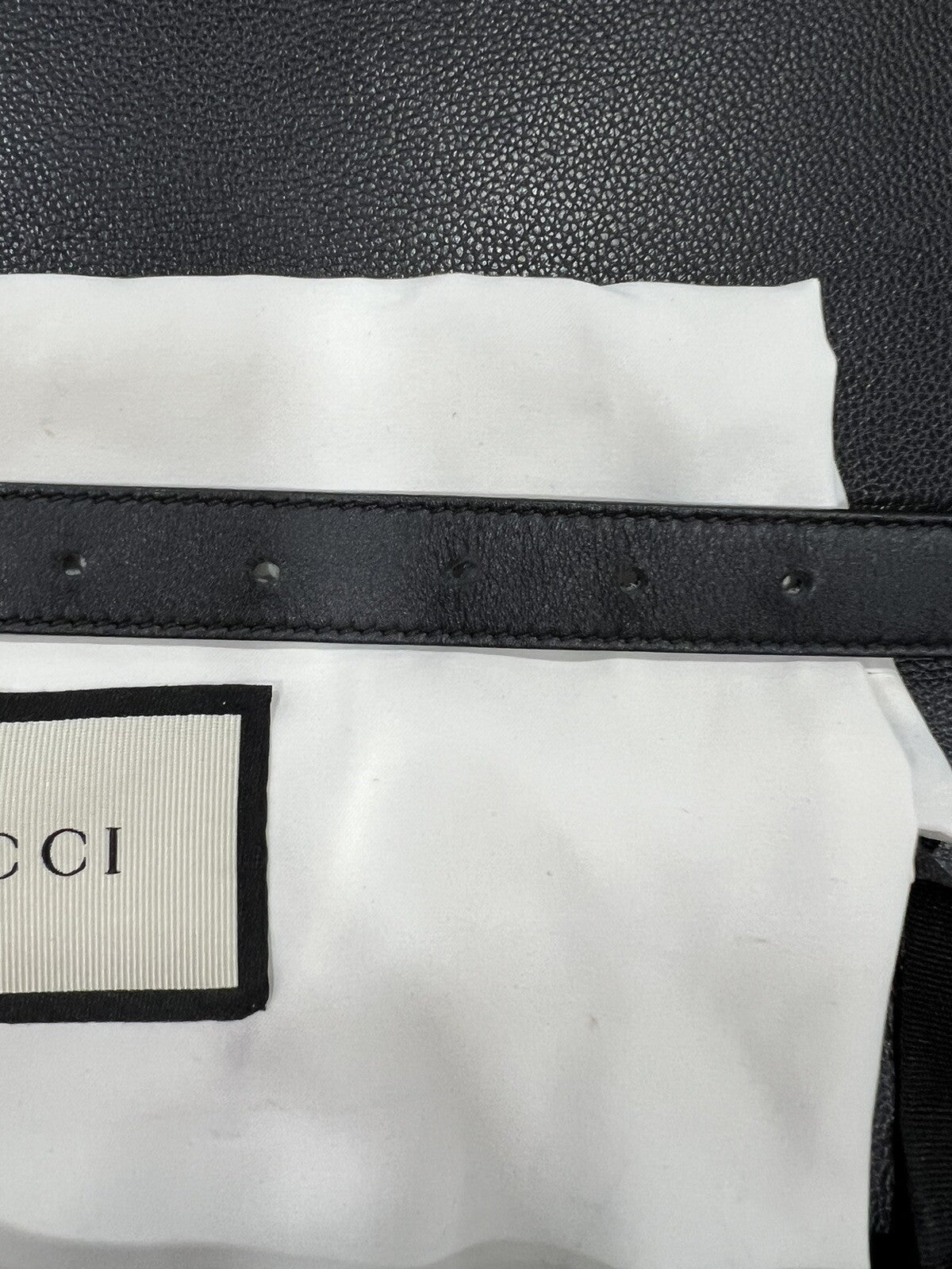 Gucci Marmont Thin Belt W/Box & Duster (Retail $420) 90/36"