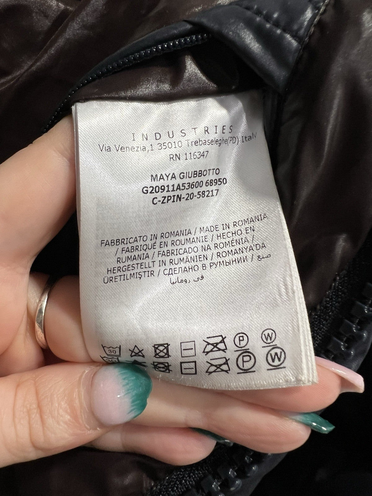 Moncler Men's Navy Maya Giubbotto Down Jacket Size 1/S Retail $1950 AUTHENTIC!