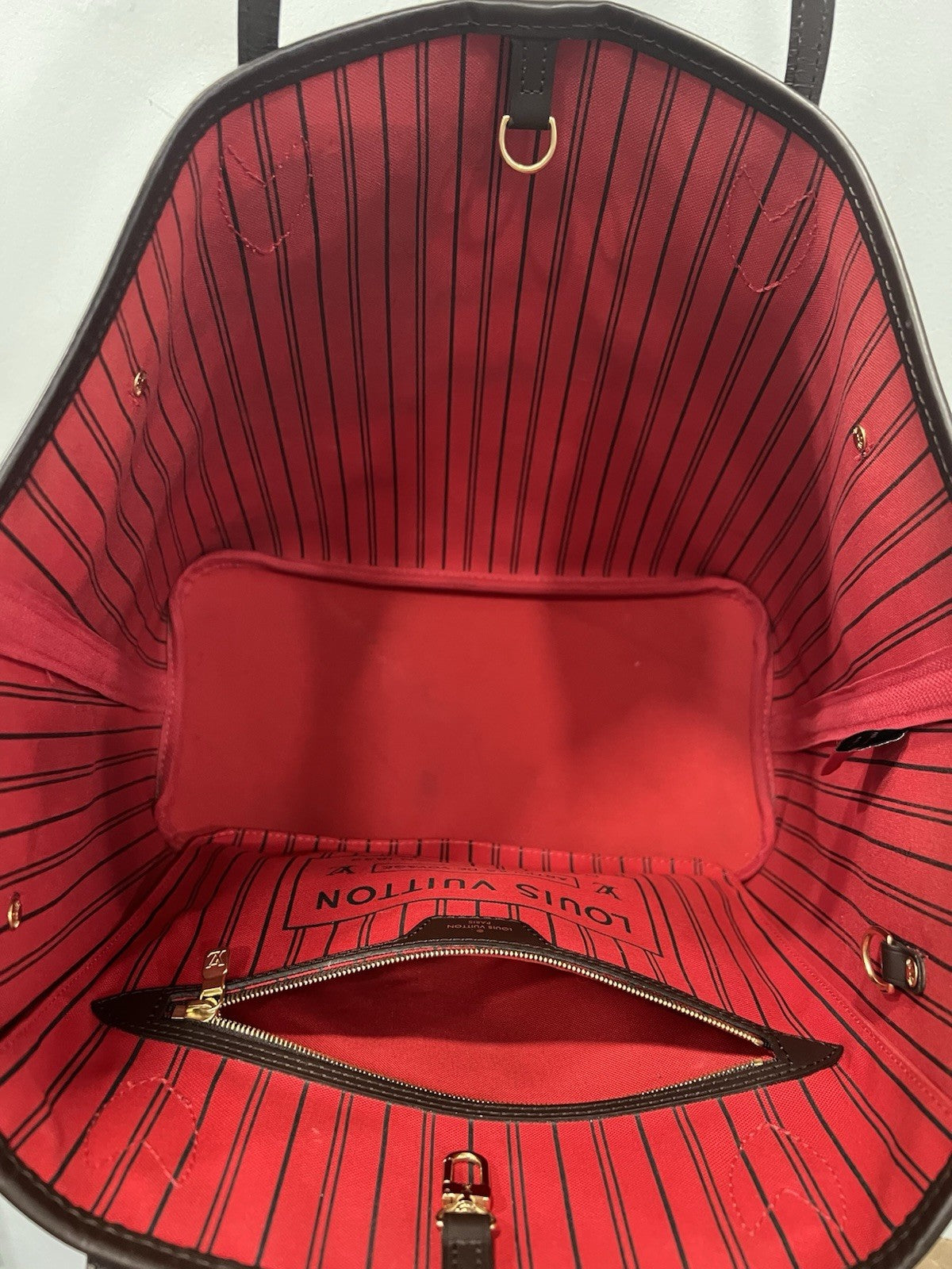 Louis Vuitton Damier Ebene Neverfull MM W/Authenticity