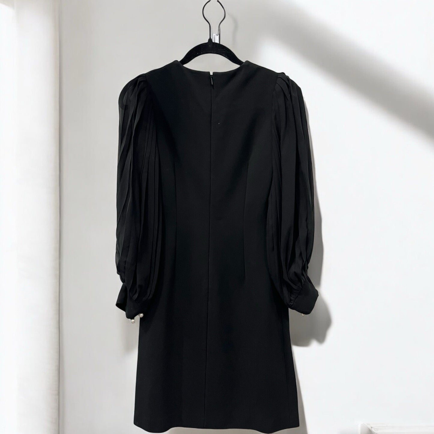 Gucci Black Dress Sheer/Pearl Logo Dress XS