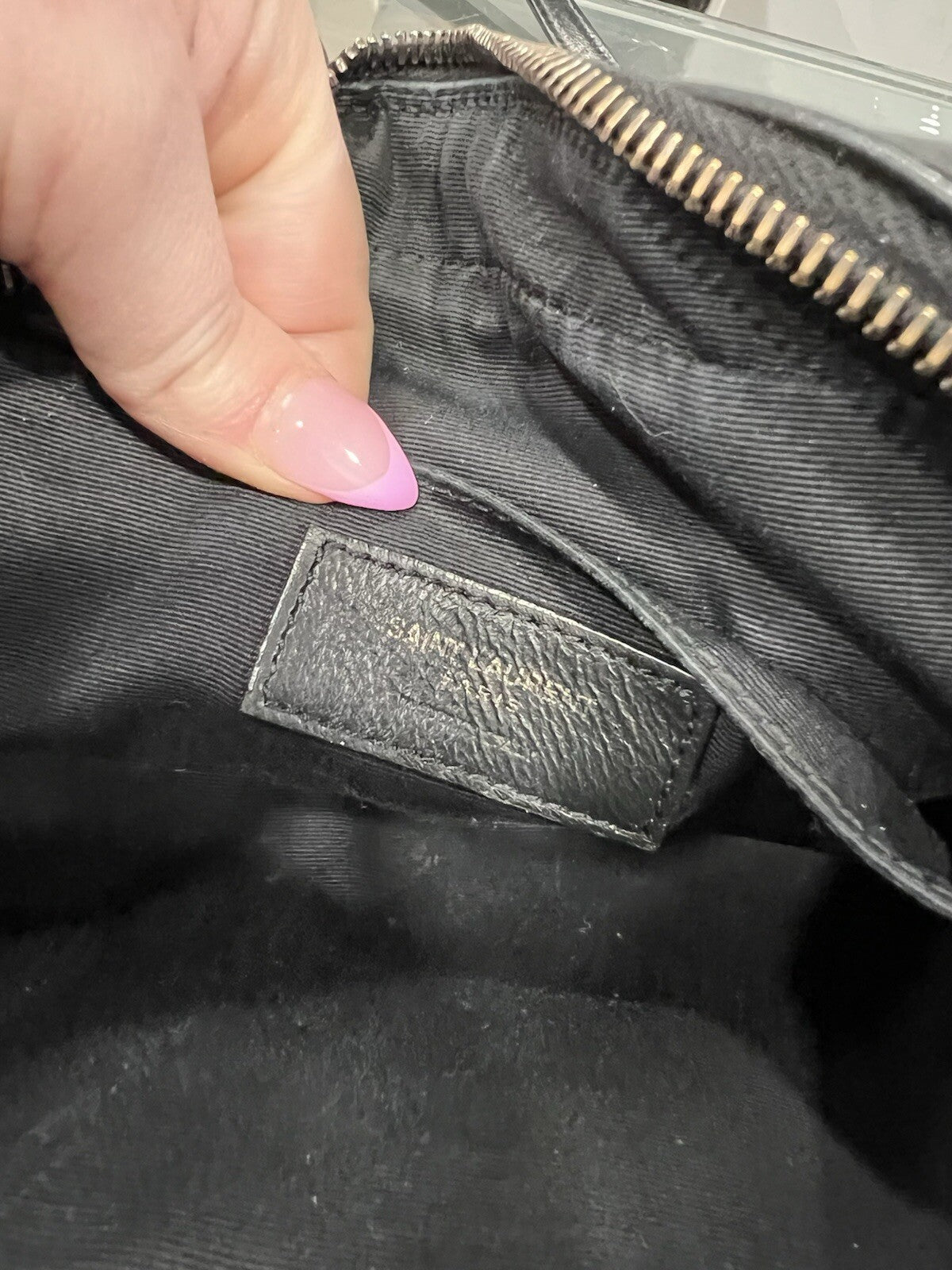 YSL Saint Laurent Black Lou Camera Bag