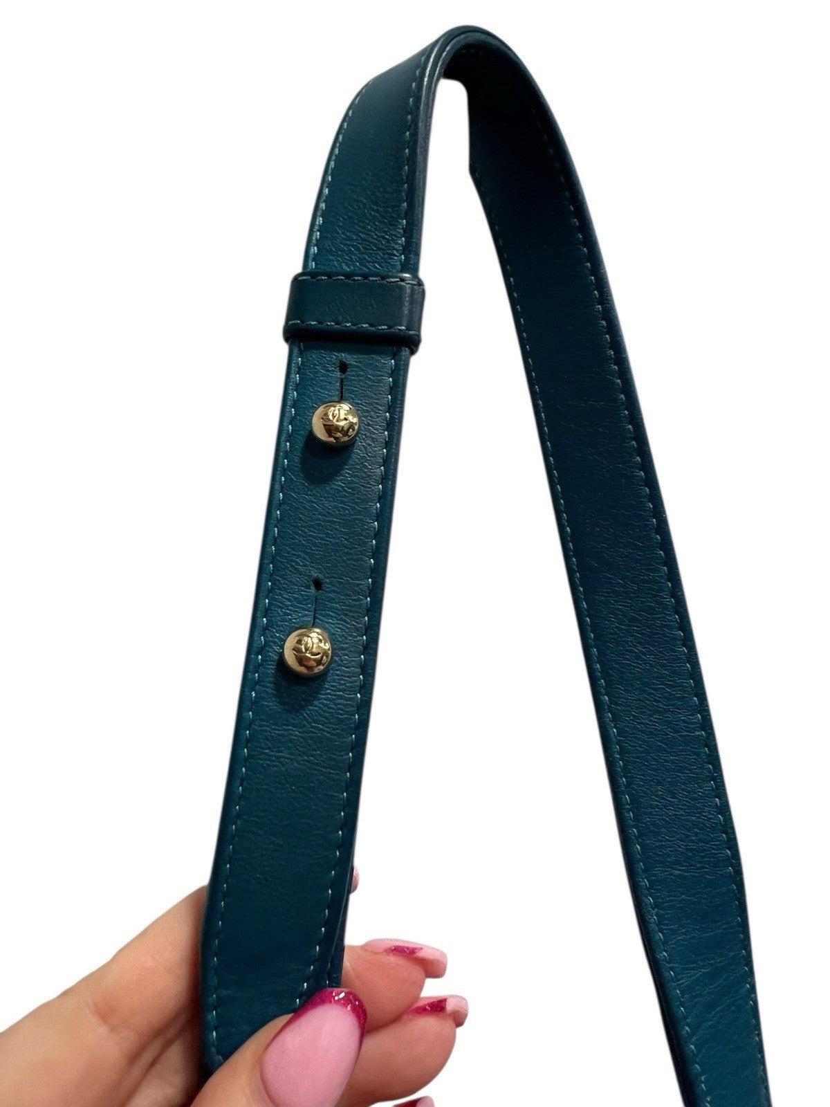 Chanel Small Two Way Boy Cobalt/Gold Chain Bag Includes Authenticity MSRP $6700